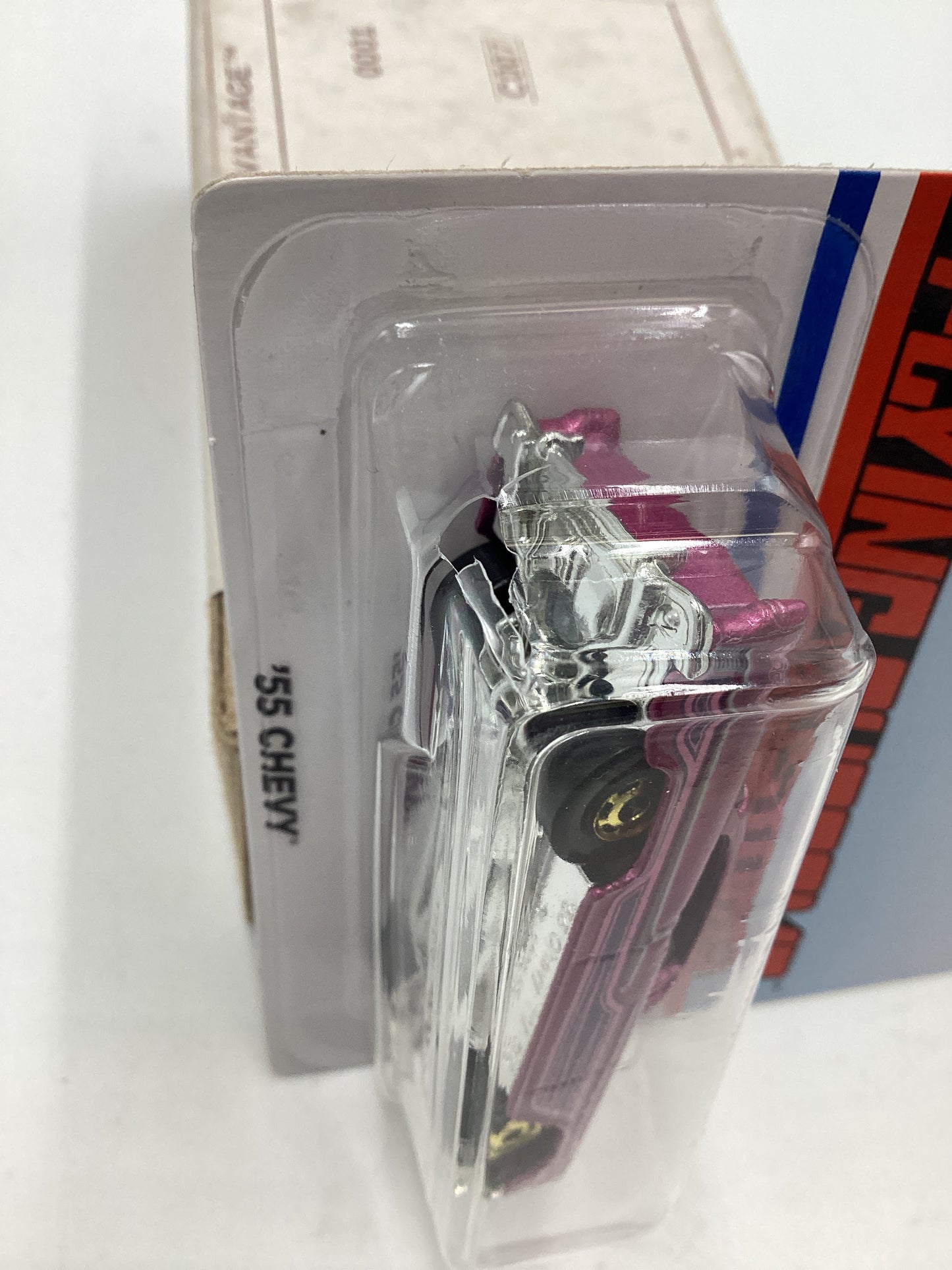 Hot Wheels Target Exclusive Flying Customs 55 Chevy Pink Cracked Blister