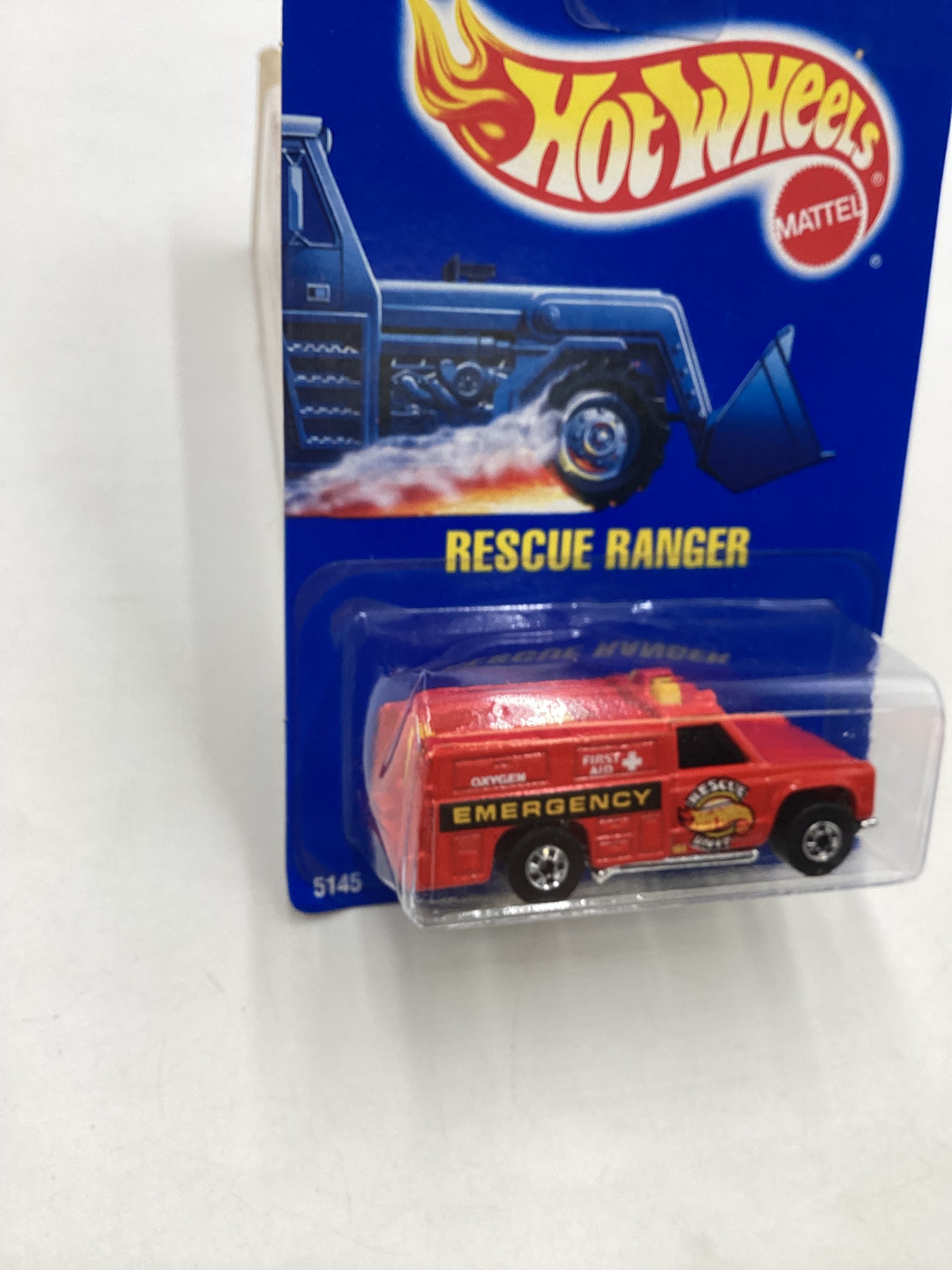 Hot Wheels Blue Card Collector No. 45 Rescue Ranger Red BW Wheels