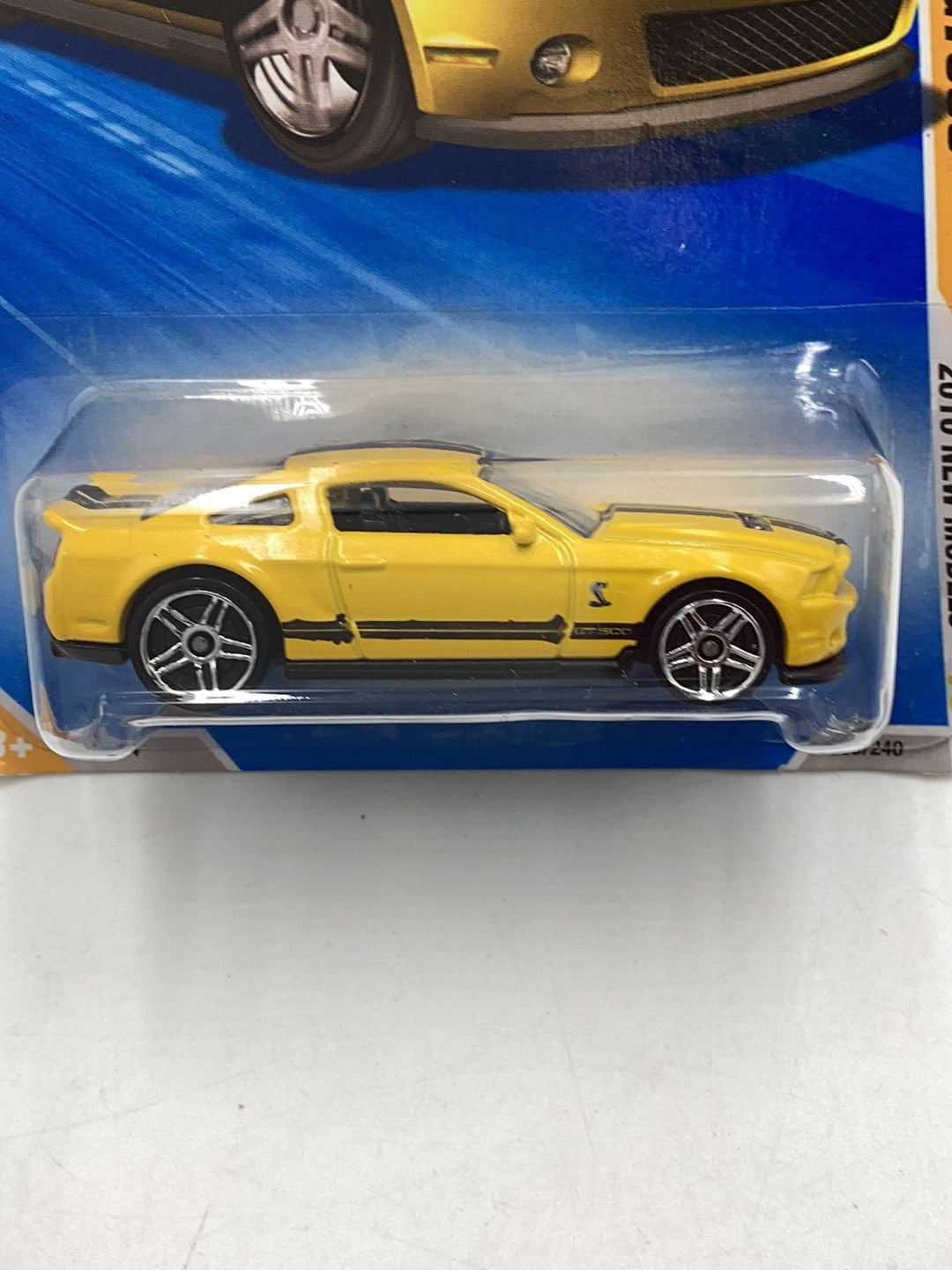 2010 Hot wheels #9 10 Ford Shelby GT500 yellow 24F