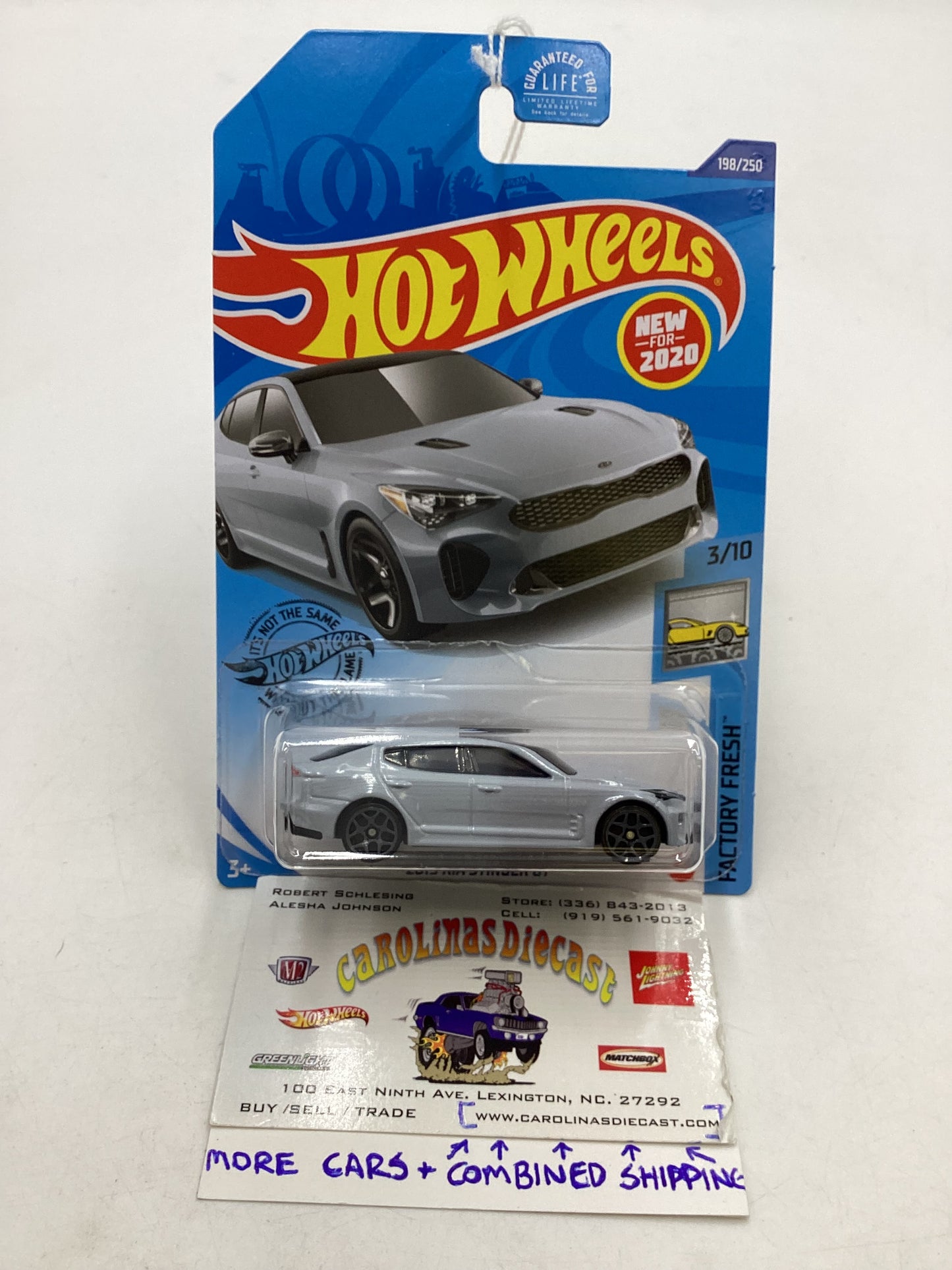 2020 Hot Wheels #198 Kia Stinger GT Grey 47G