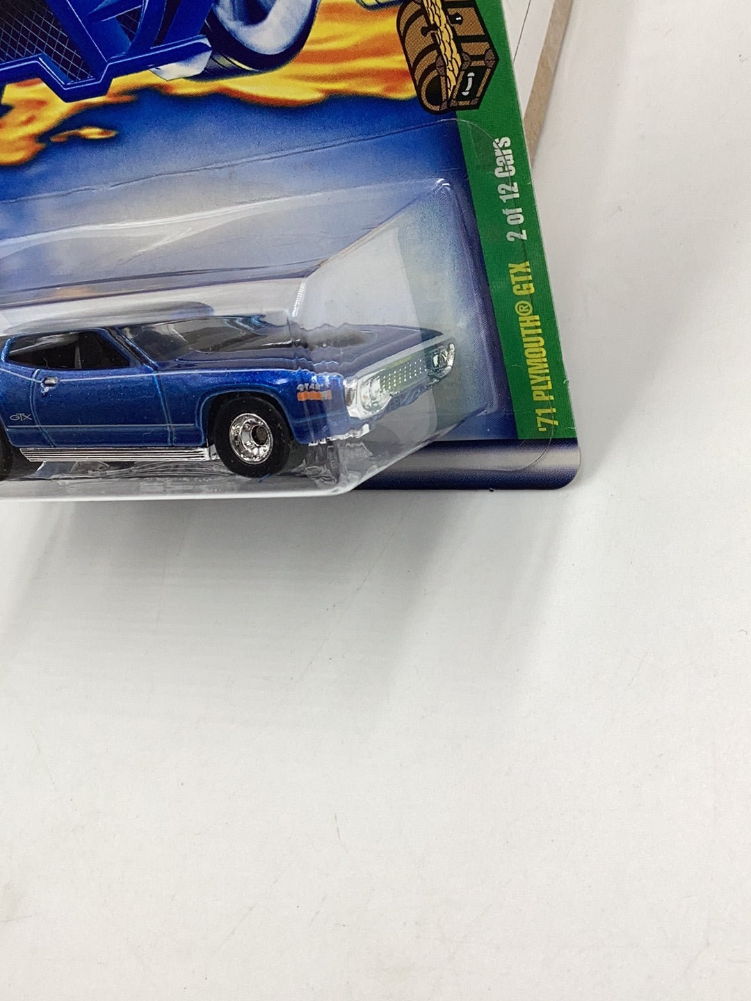 2002 Hot Wheels Treasure Hunt  #2 71 Plymouth GTX rubber tires with protector