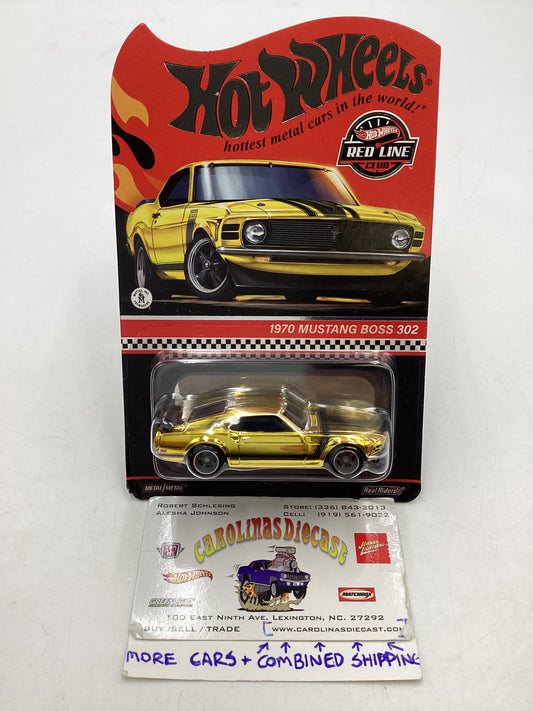 2024 Hot wheels RLC Gold 1970 Ford Mustang Boss 302 with protector