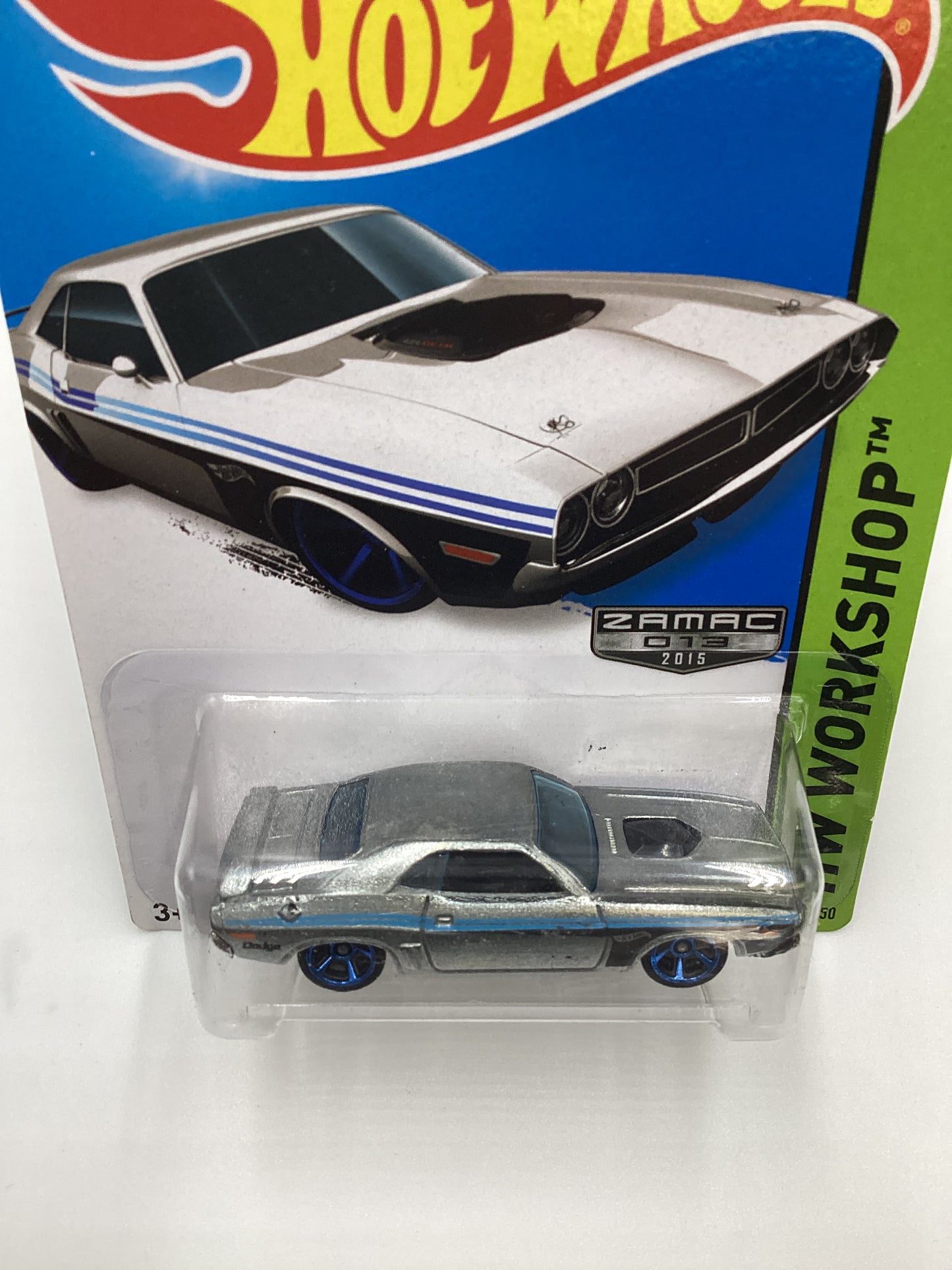 2015 Hot Wheels #227 ZAMAC 013 71 DODGE CHALLENGER 144D