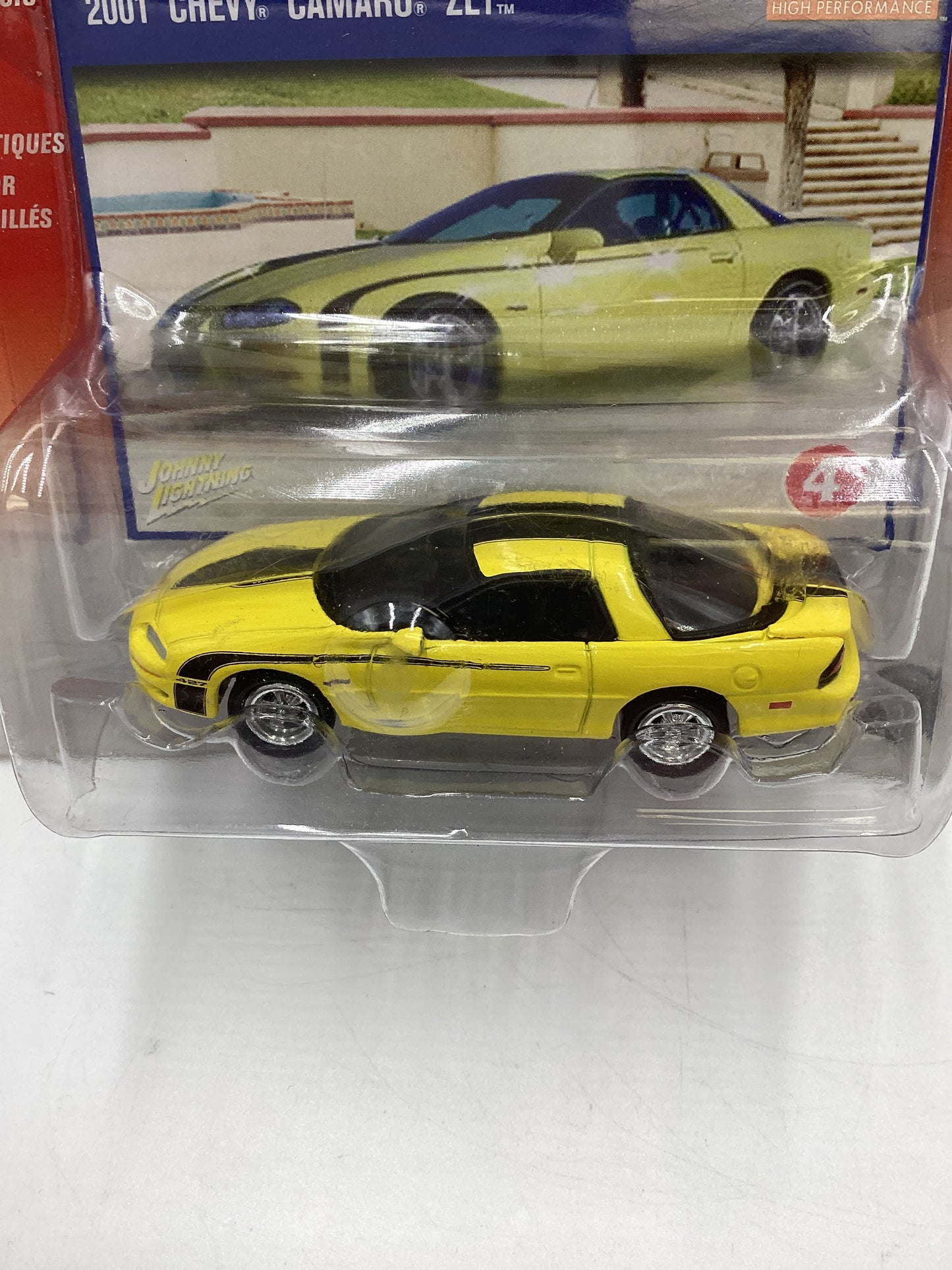 Johnny Lightning Chevy High Performance #4 2001 Chevy Camaro ZL1 Yellow