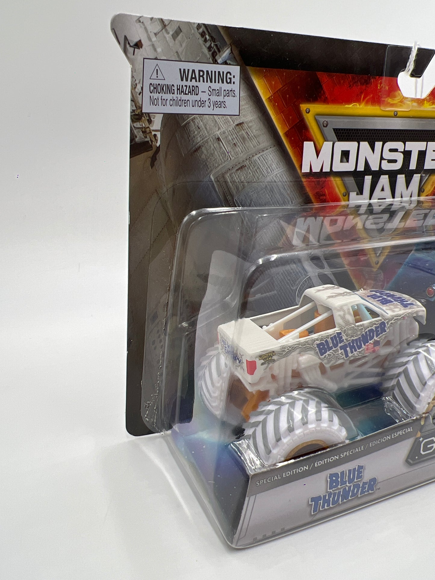 Monster Jam Gears And Galaxies Walmart Exclusive Special Edition Blue Thunder & Grave Digger