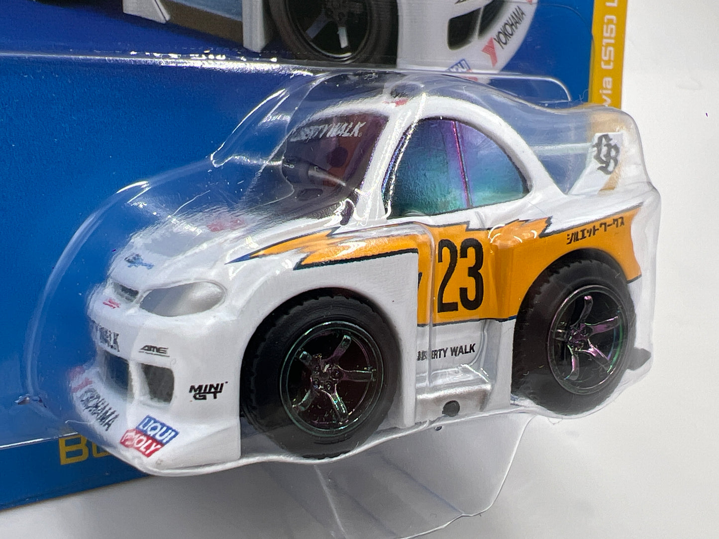 Mini GT Qube Carz CHASE 1/500 Liberty Walk #5 Nissan Silvia S15 LB-Super Silhouette Liberty Walk Presentation