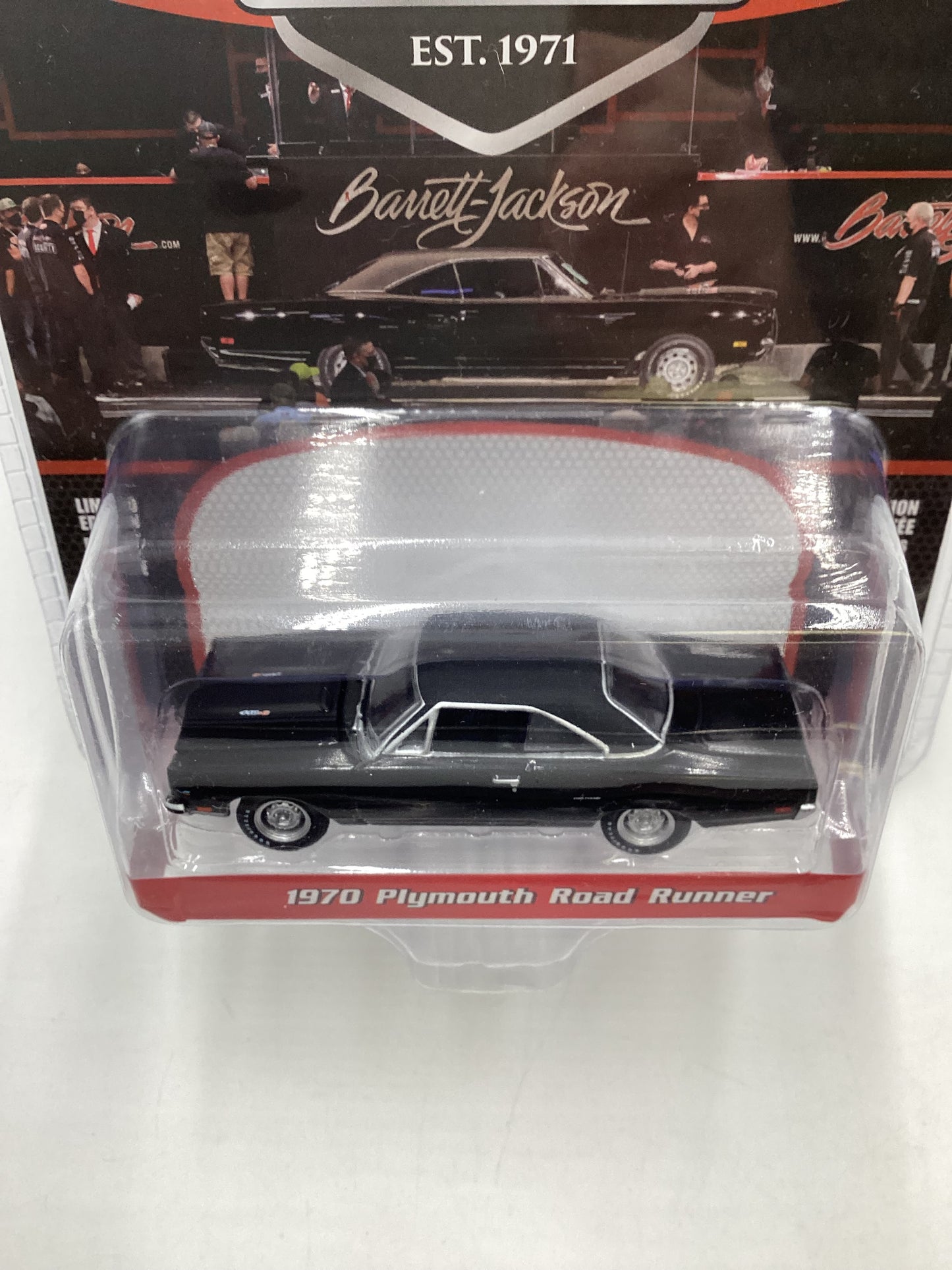 Greenlight 50th Anniversary Barrett-Jackson 1970 Plymouth Road Runner 178F