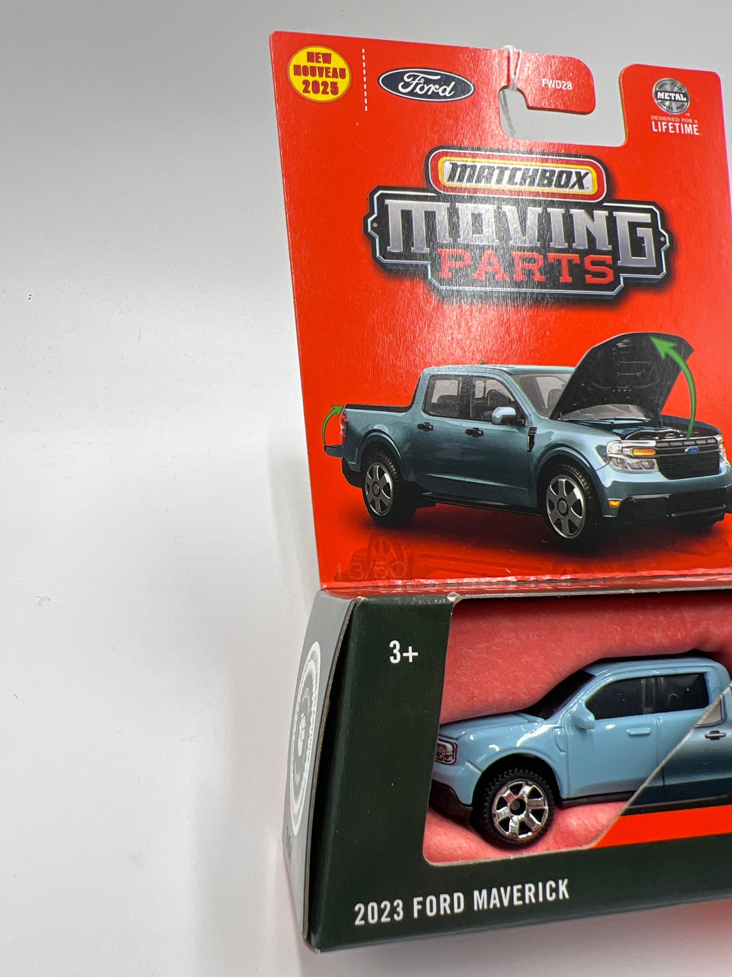 2025 Matchbox Moving Parts #13 2023 Ford Maverick Light Blue 167K