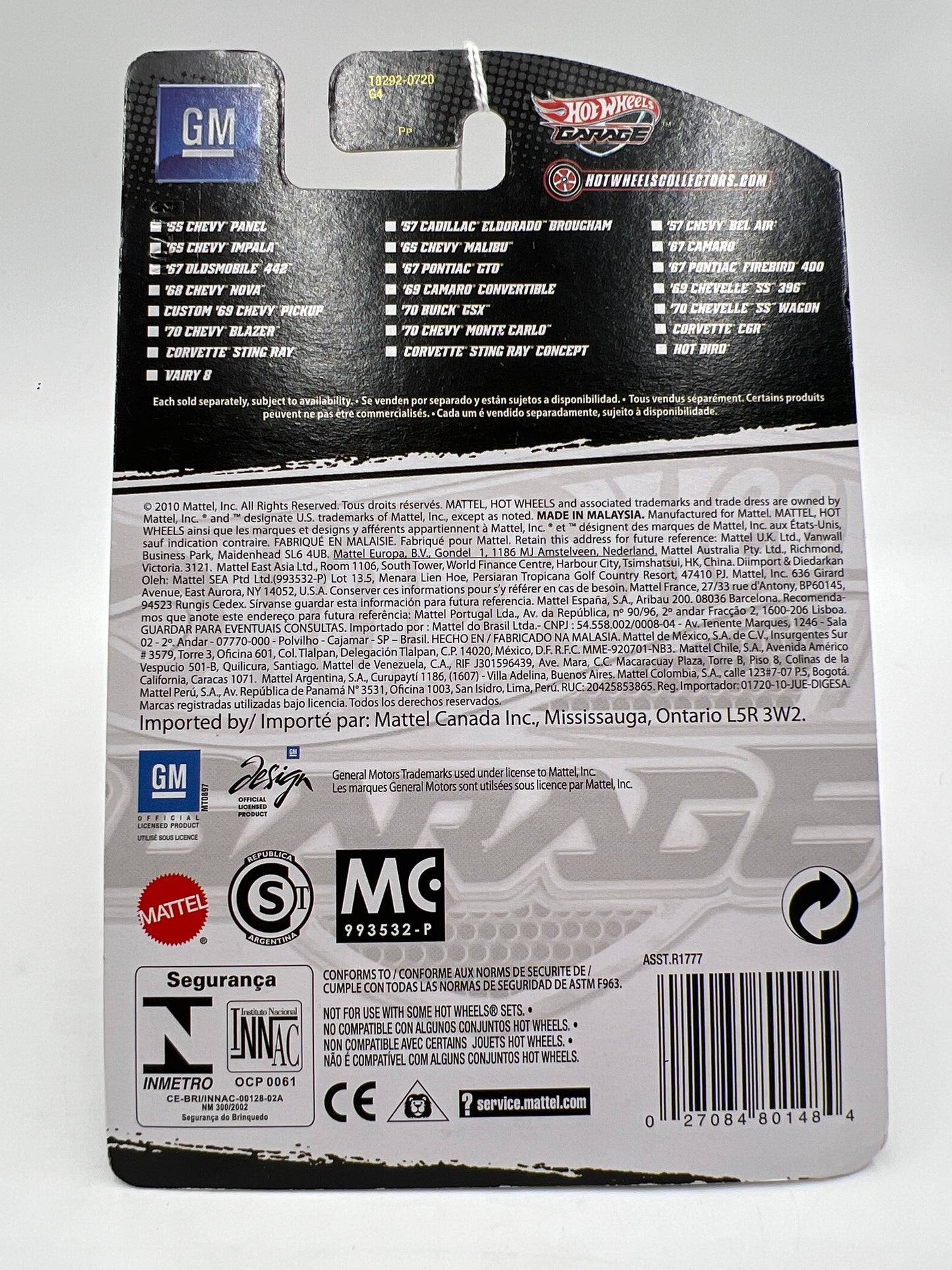 Hot Wheels Premium Garage Series #10 65 Chevy Malibu Orange/Gray