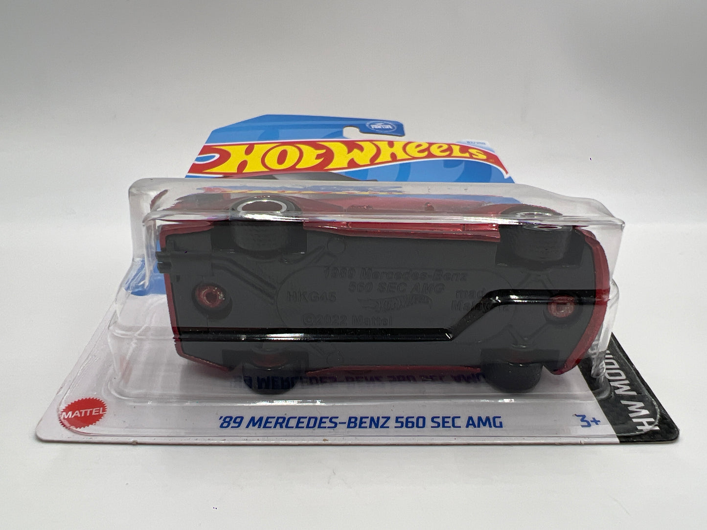 2024 Hot Wheels Super Treasure Hunt #82 89 Mercedes-Benz 560 SEC AMG Red W/Protector