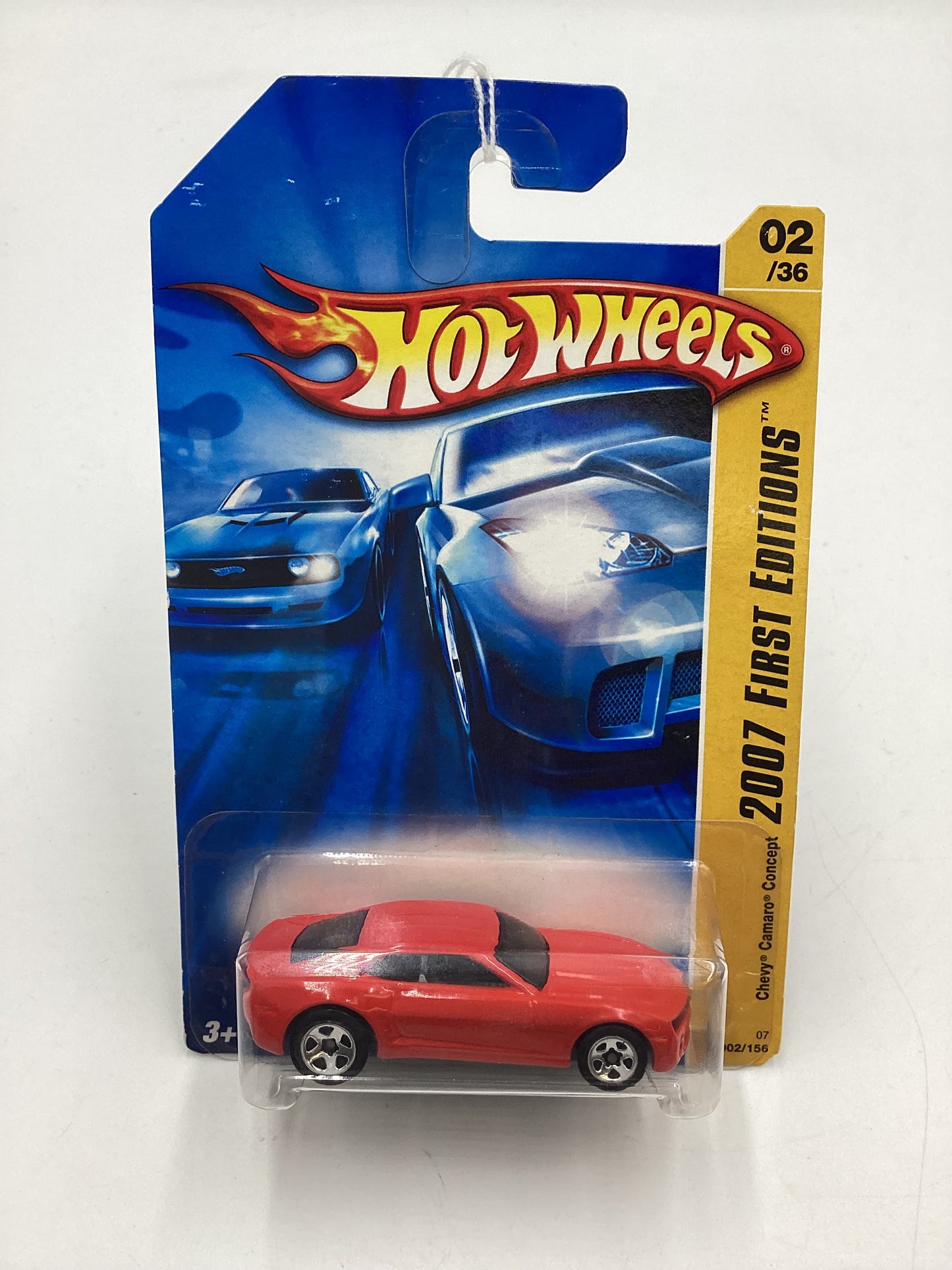 2007 Hot Wheels New Models #2 Chevy Camaro Concept Red (5 Spoke) 2A