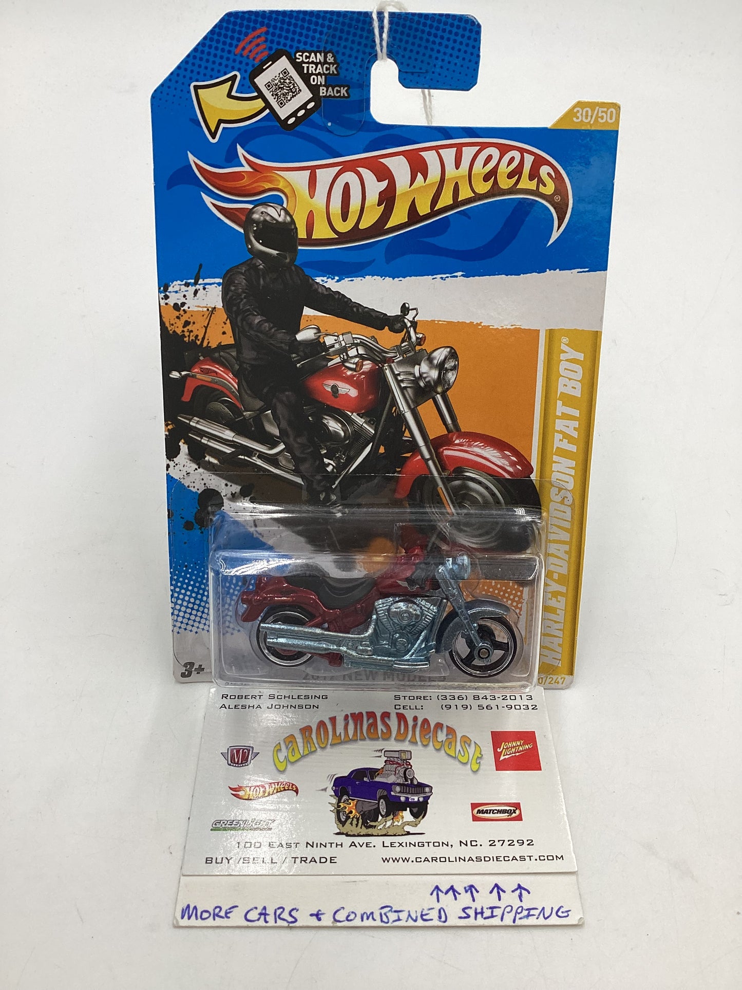 2012 Hot wheels New Models #30 Harley Davidson Fat Boy 53D