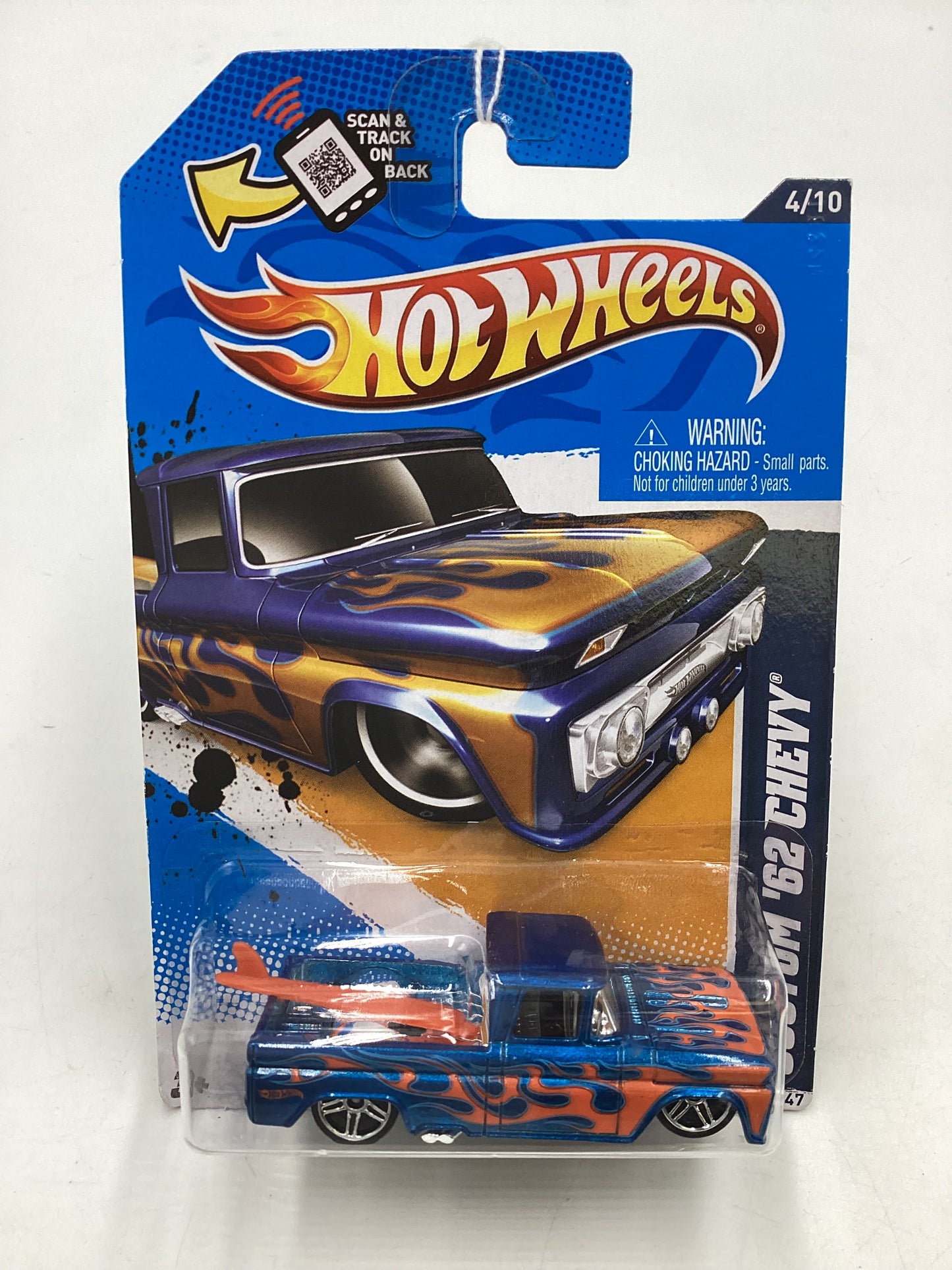 2012 HW Heat Fleet #154 Custom 62 Chevy Blue 17A