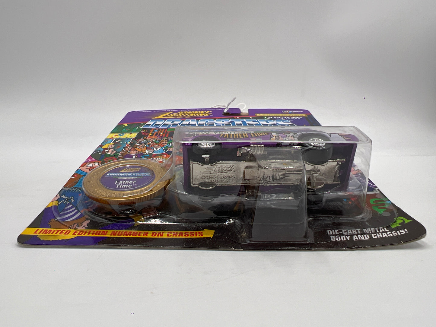 Johnny Lightning Dragsters New Year 98 #11611 Father Time Purple 186C