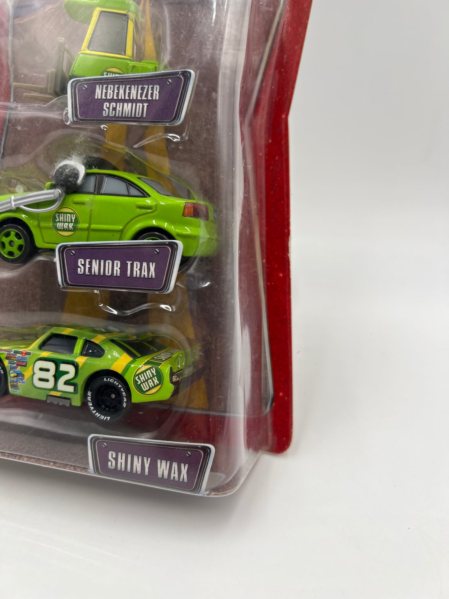 Disney Pixar The World Of Cars 3 Pack Team Shiny Wax Nebekenezer Schmidt & Senior Trax/Shiny Wax 136A