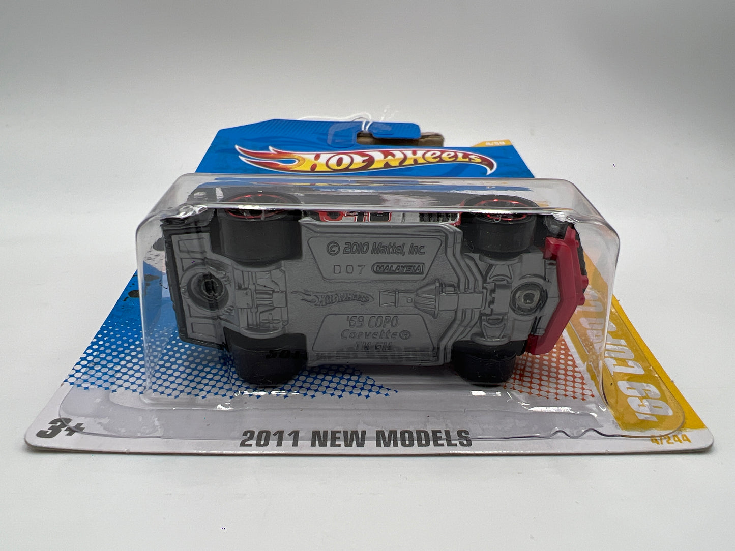 2011 Hot Wheels New Models #4 69 Copo Corvette Black Walmart Exclusive Windshield Banner 237B