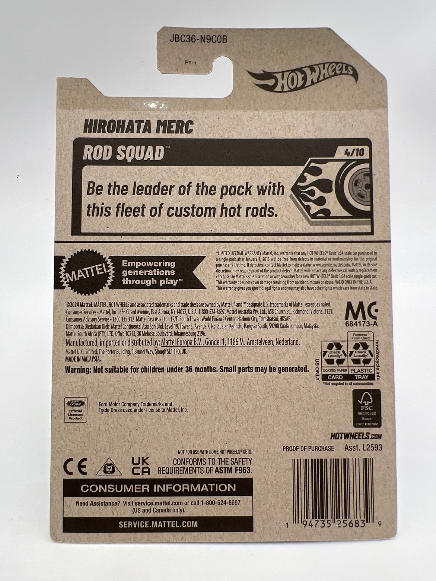 2025 Hot Wheels C Case Super Treasure Hunt #46 Hirohata Merc Purple W/Protector