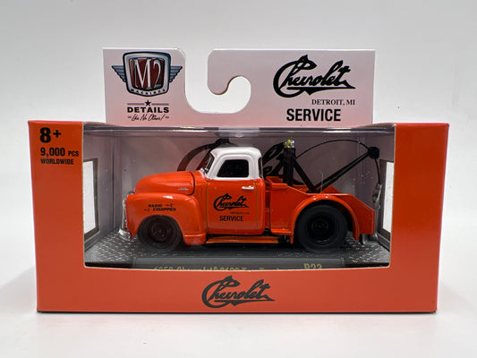 M2 Machines Ground Pounders 1953 Chevrolet 3100 Tow Truck Orange R23
