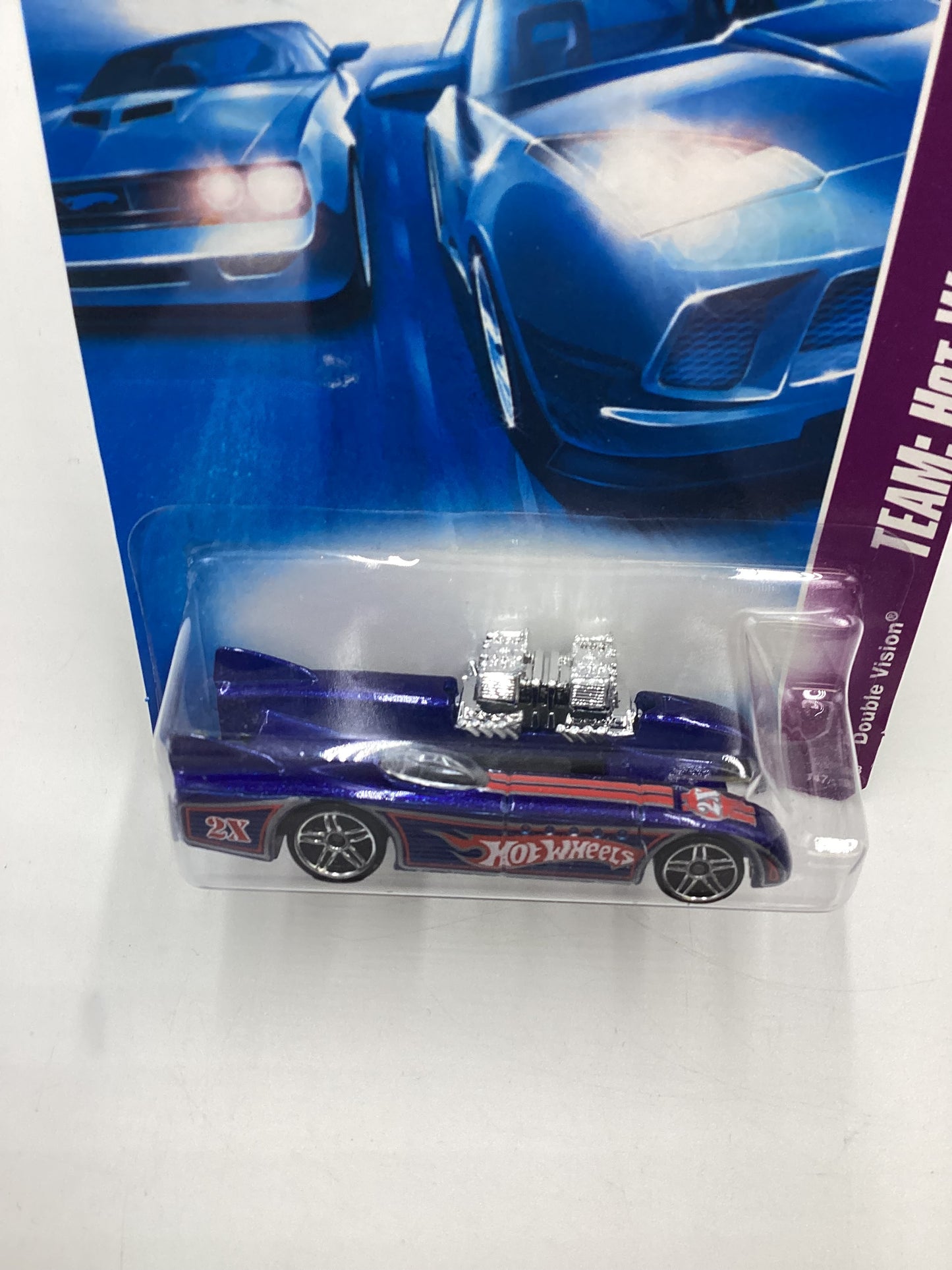 2008 Hot Wheels HW Team: Hot Wheels Racing #147 Double Vision Blue BB6