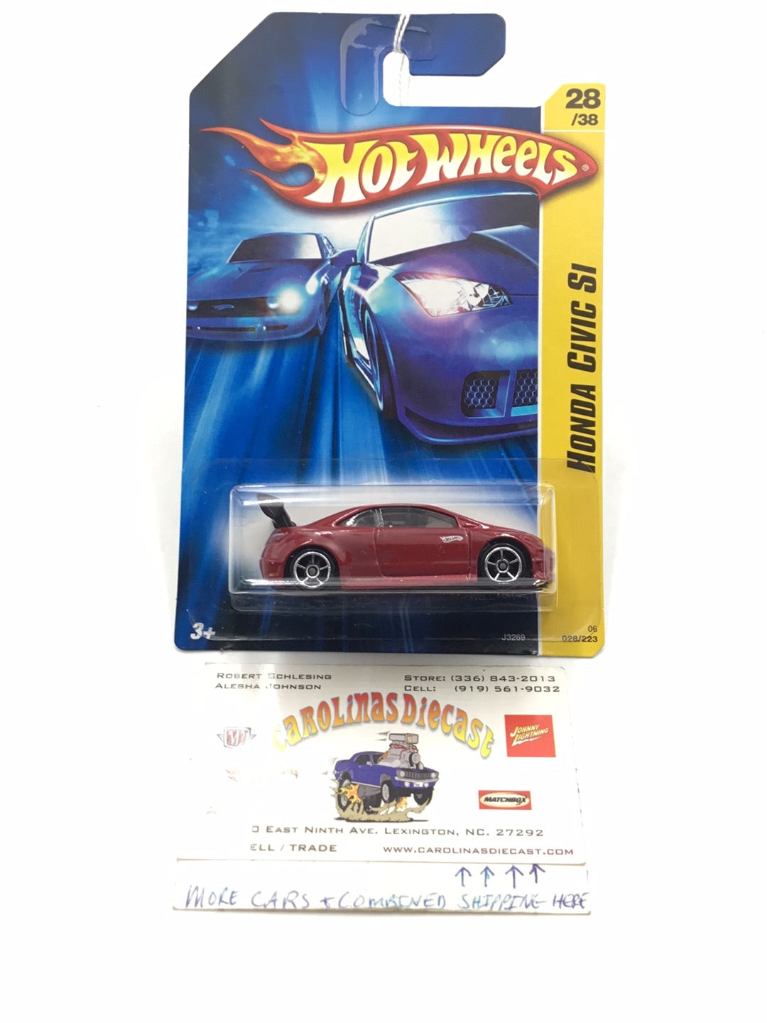 2007 Hot wheels #28 Honda Civic Si SS1