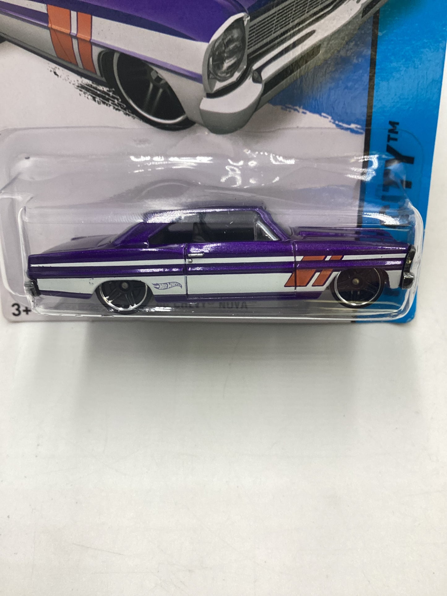 2014 HW City Scavenger Hunt 3/4 66 Chevy Nova Purple Kroger Exclusive 236D