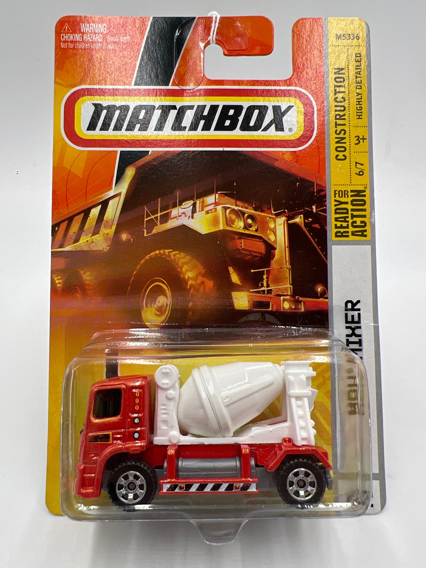 Matchbox Construction #62 MBX Mixer Orange 216Q