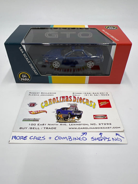 Para64 1:64 Scale Diecast Mitsubishi Motors Mitsubishi 3000GT GTO Mariana Blue