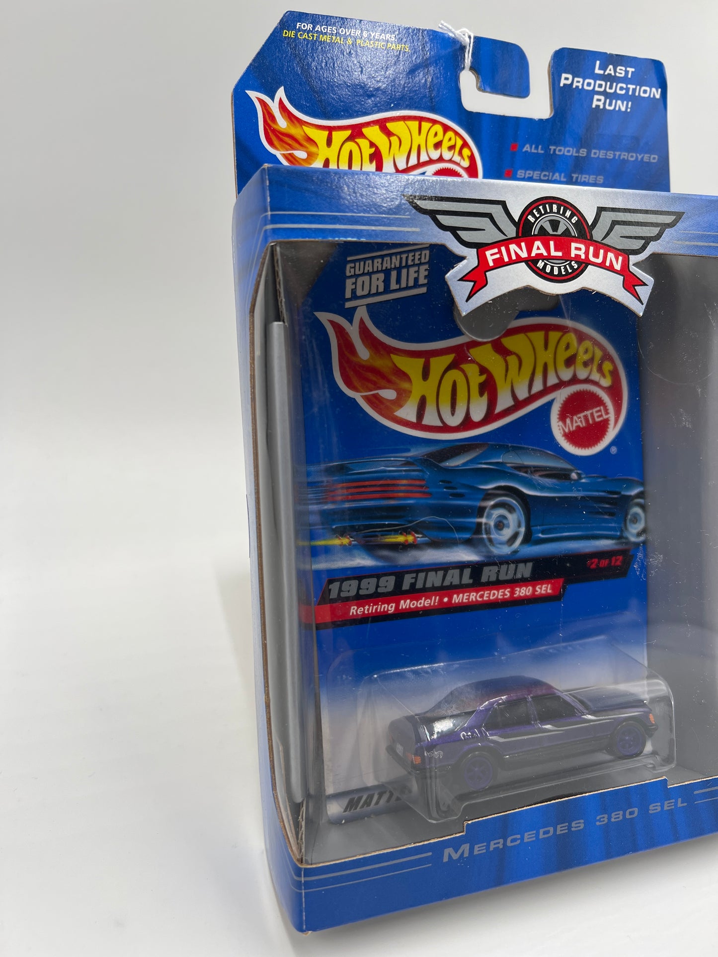 1999 Hot Wheels Final Run #2 Mercedes 380 SEL Purple