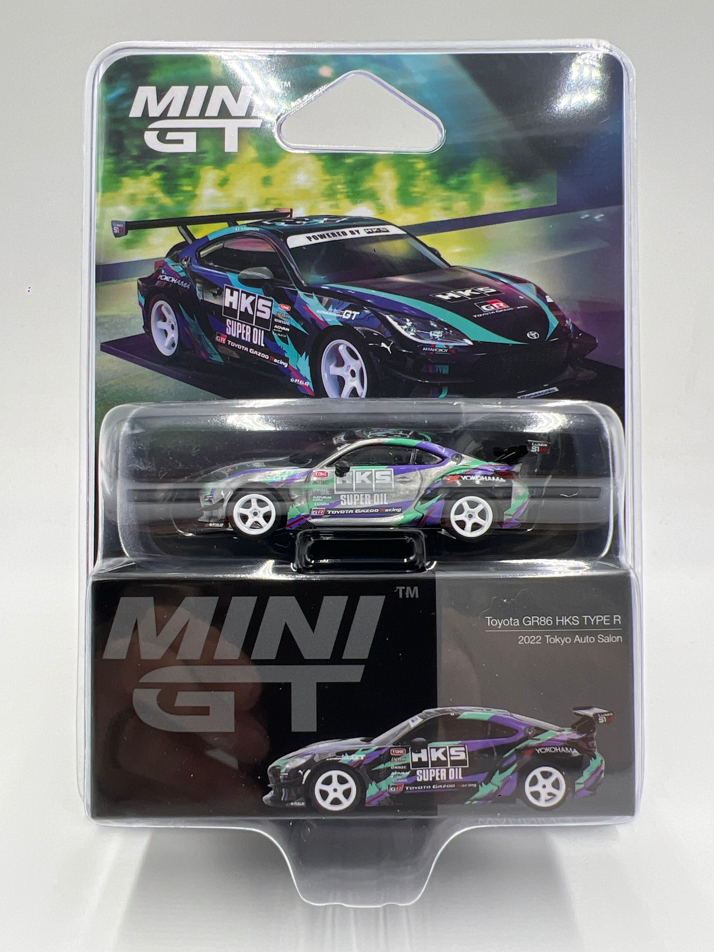 Mini GT #1005 CHASE Toyota GR86 HKS Type R 2022 Tokyo Auto Salon