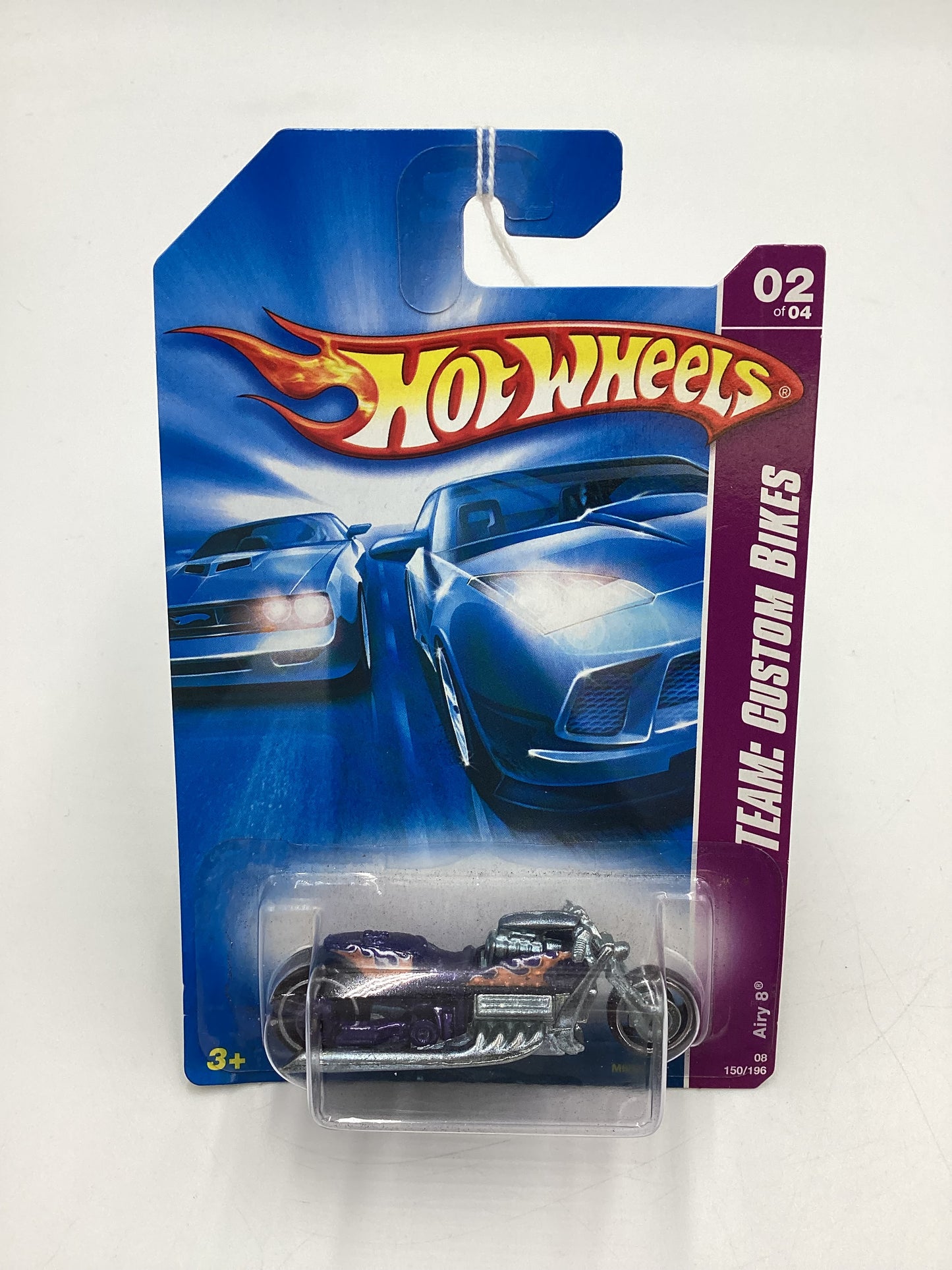 2008 Hot Wheels HW Team: Custom Bikes #150 Airy 8 Purple 113B