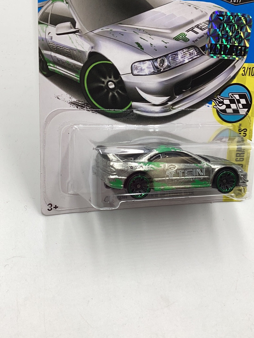 2017 hot wheels Zamac #5 Custom 2001 Acura Integra factory sealed sticker 147A