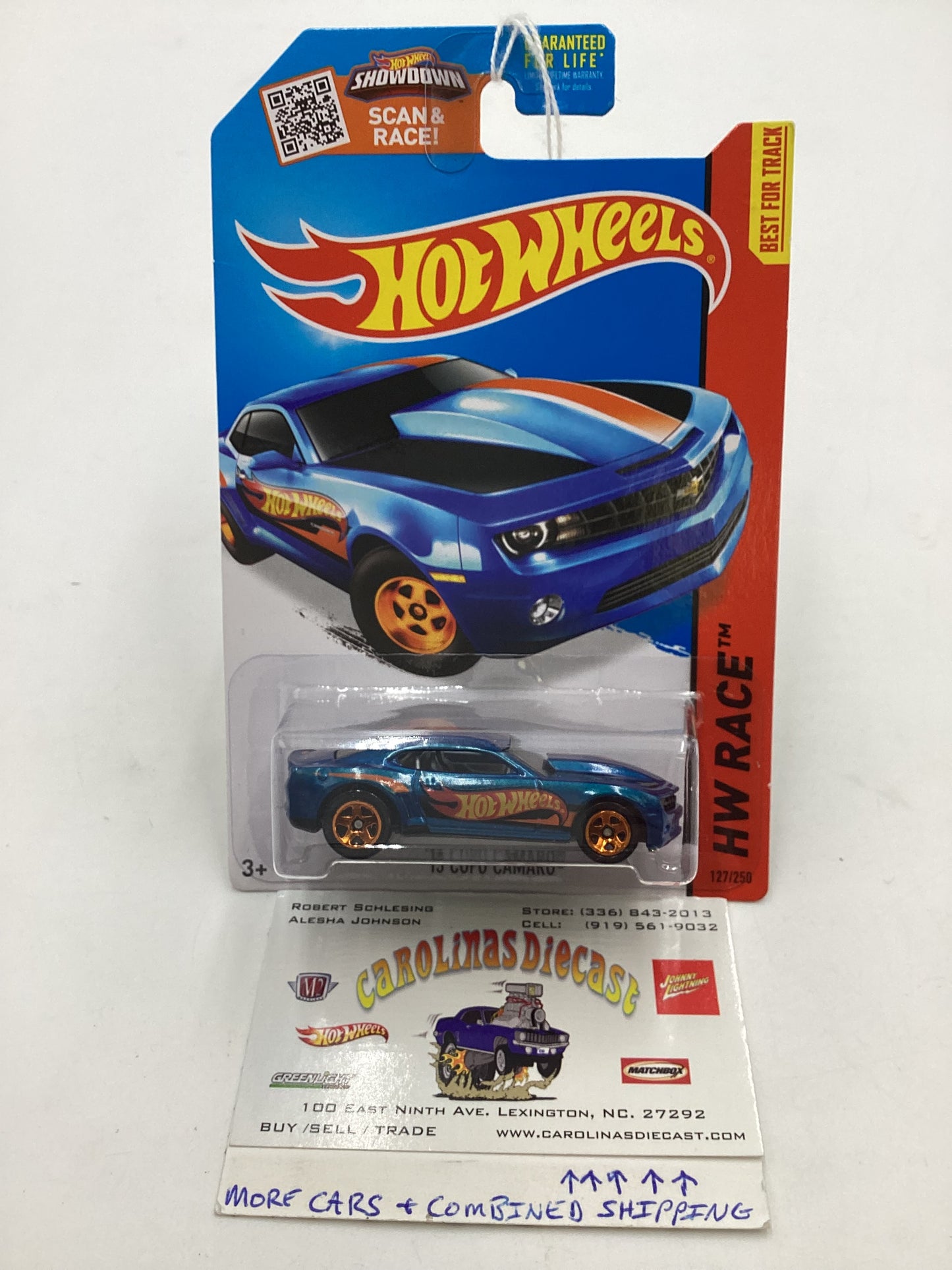 2015 Hot Wheels HW Race #127 13 Copo Camaro Blue 2H