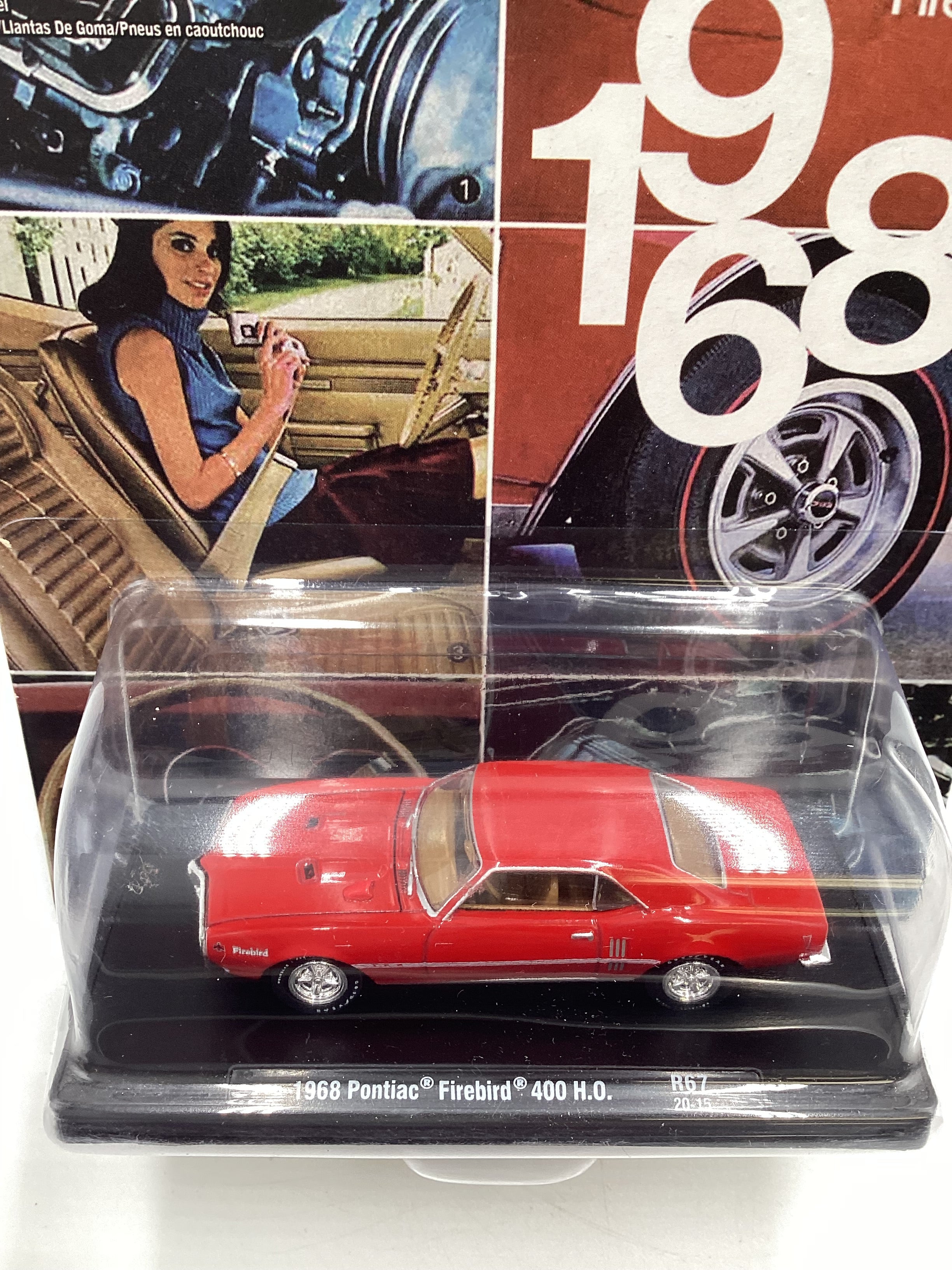 M2 Machines Auto Driver Pontiac 1968 Pontiac Firebird 400 H.O. Red