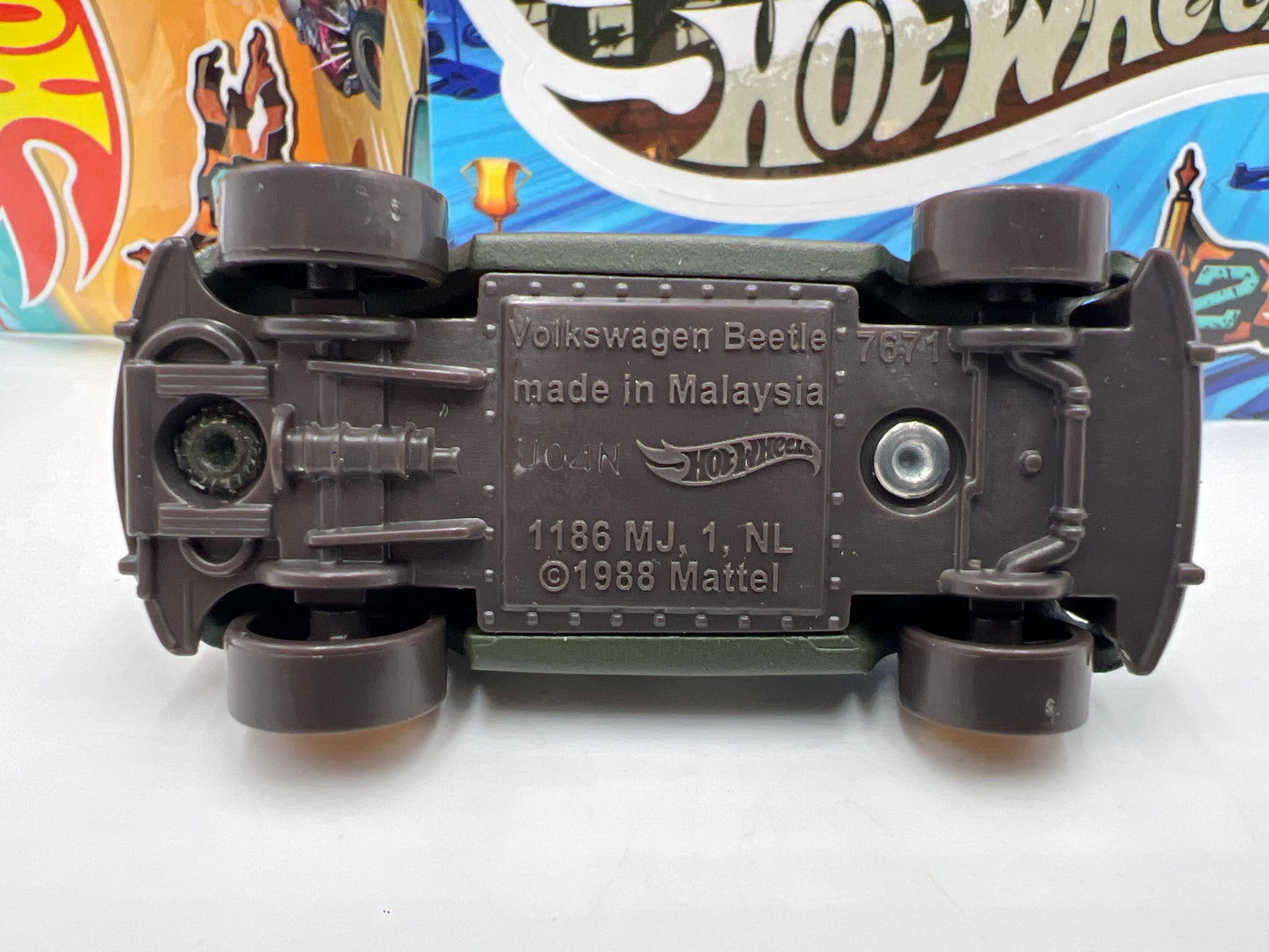 2025 Hot Wheels Mystery Models Series 2 #1 CHASE Volkswagen Beetle Dark Green