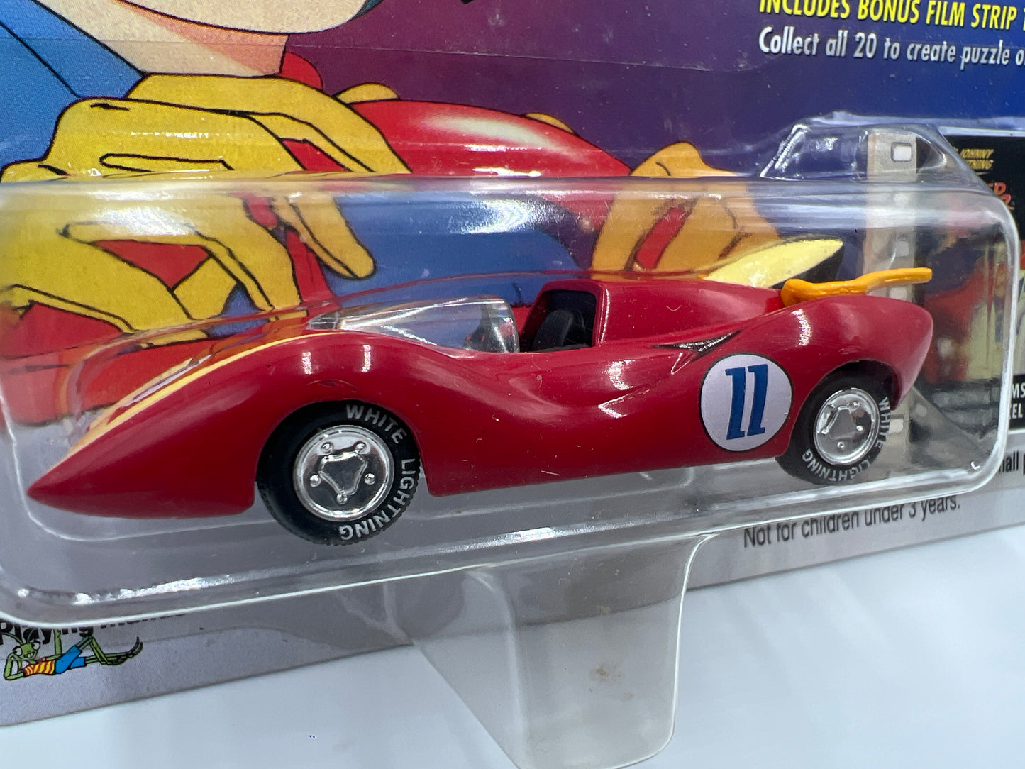 Johnny Lightning White Lightning Chase Speed Racer 2000 CEL #14 Captain Terror Red