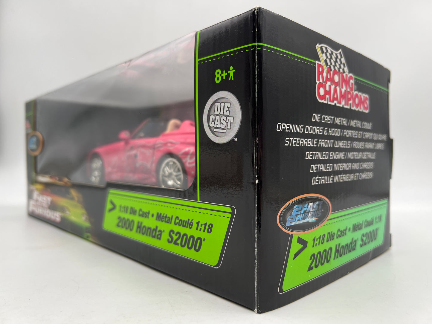 Racing Champions 1/18 Fast & Furious 2000 Honda S2000 Pink VHTF See Description