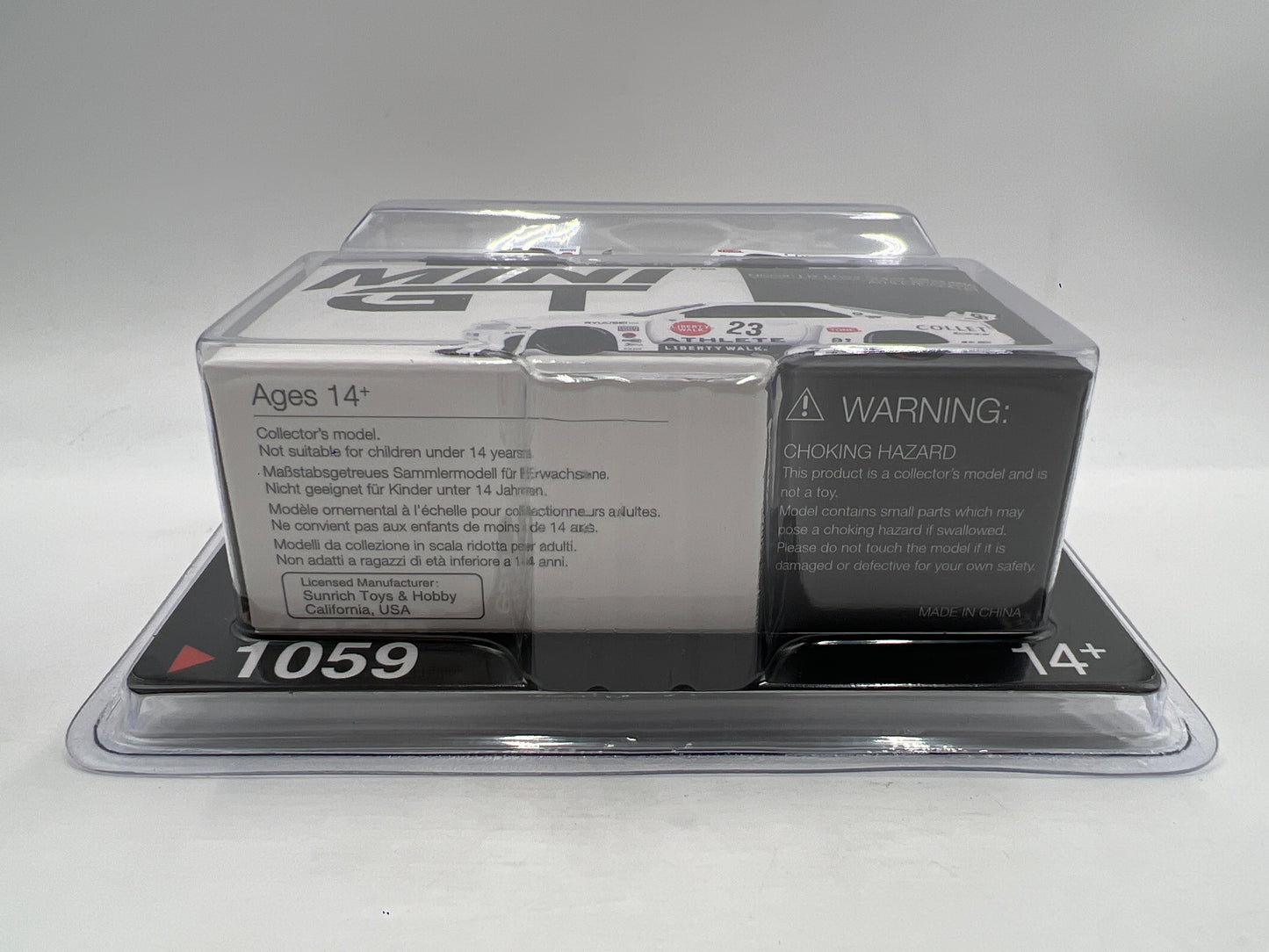 Mini GT #1059 Nissan LB-ER34 Super Silhouette Athlete/Collet White