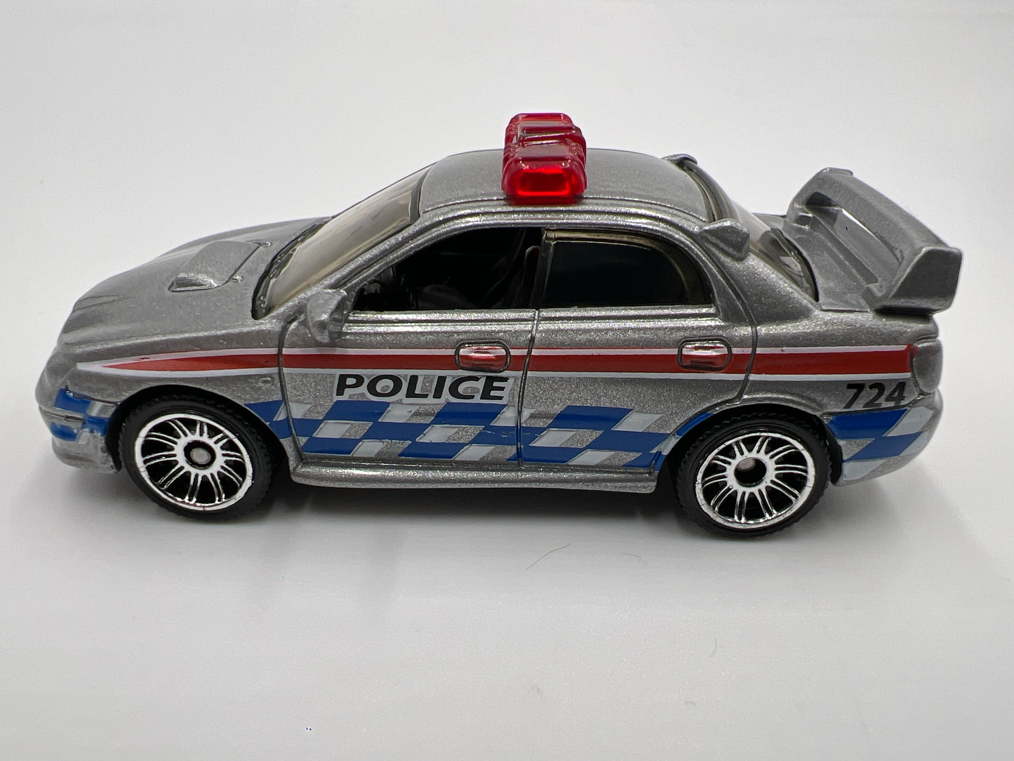 Matchbox 1/64 2007 Subaru Impreza WRX Silver Police Loose