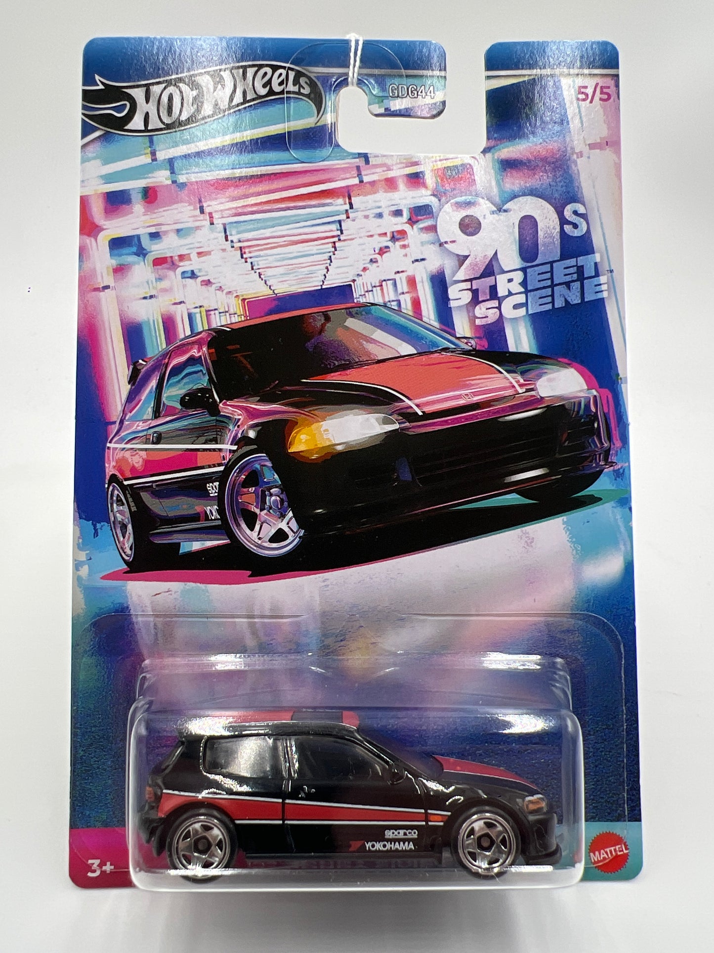 2024 Hot Wheels 90s Street Scene #5 92 Honda Civic EG Black 161C