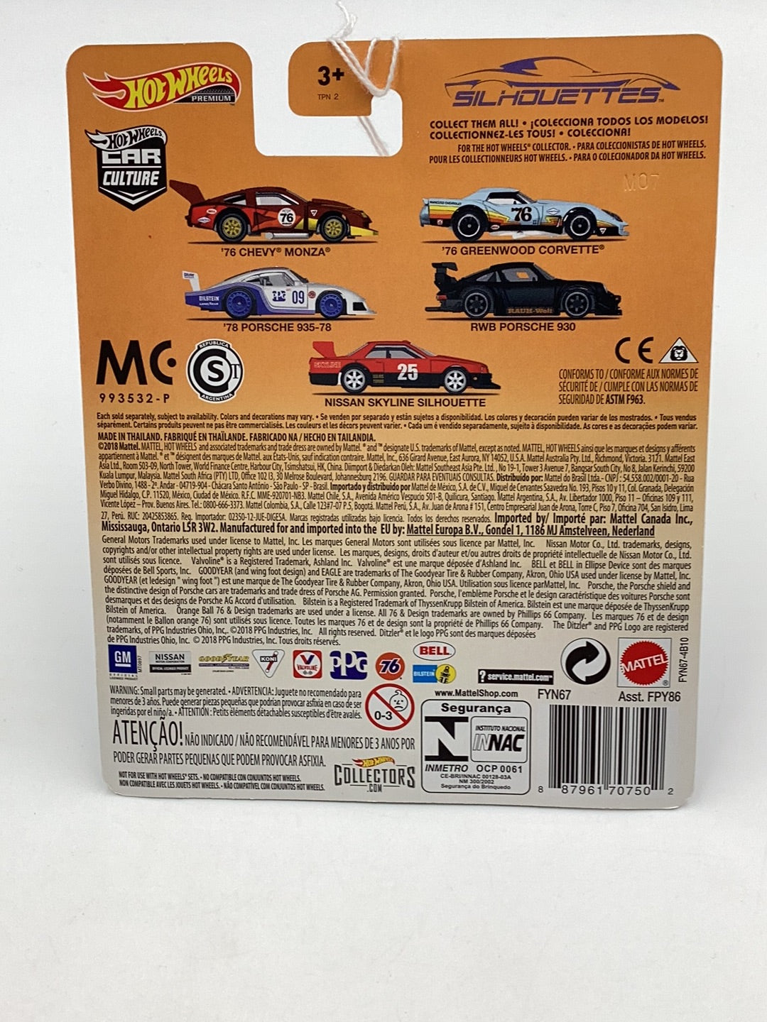 Hot wheels car culture silhouettes #3  78 Porsche 935–78