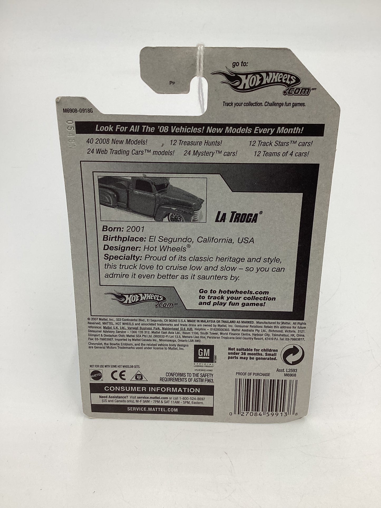 2008 Hot Wheels All Stars #42 La Troca Gold 16A