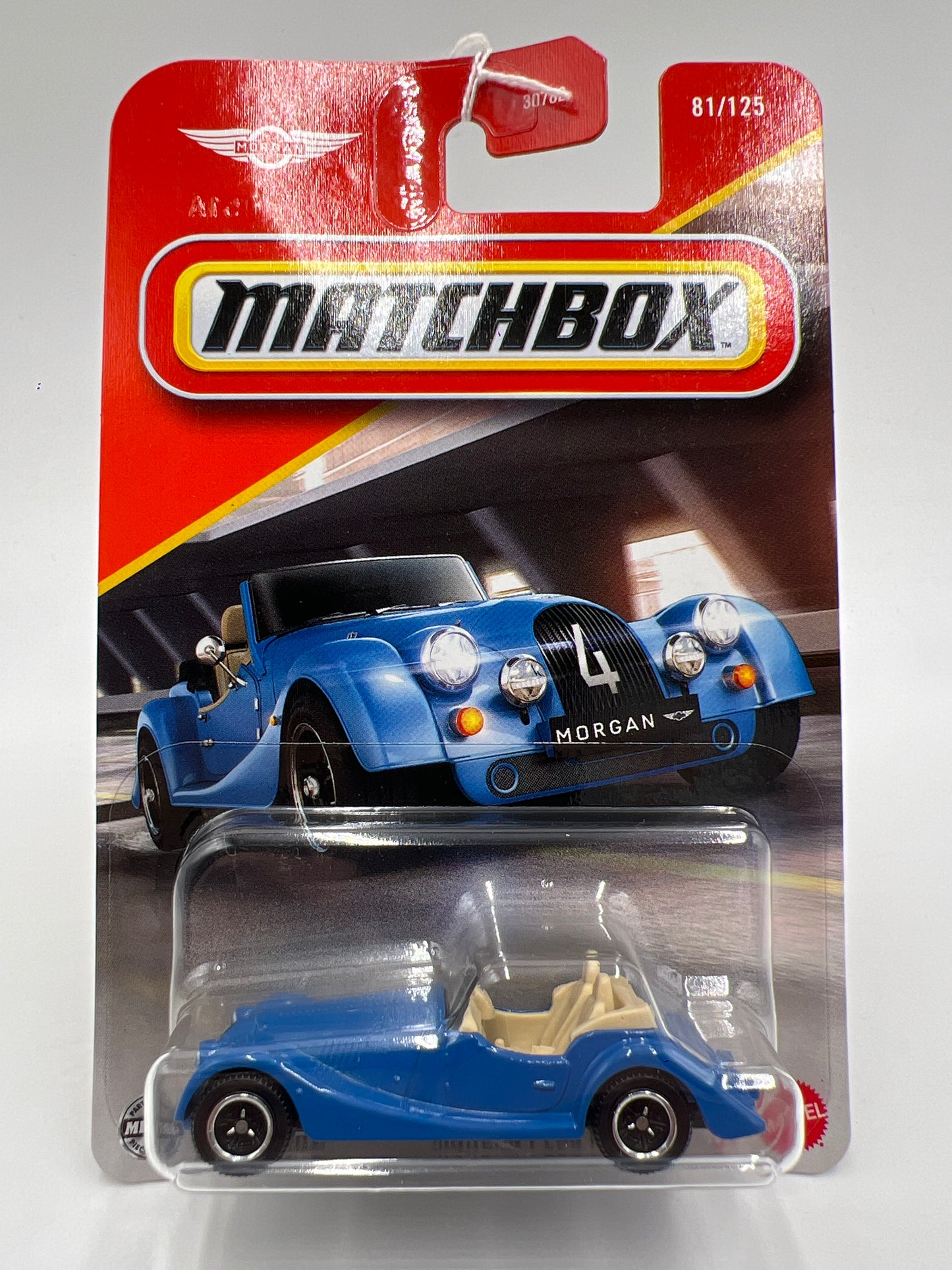 2025 Matchbox #81 Morgan Plus Four Blue 215H