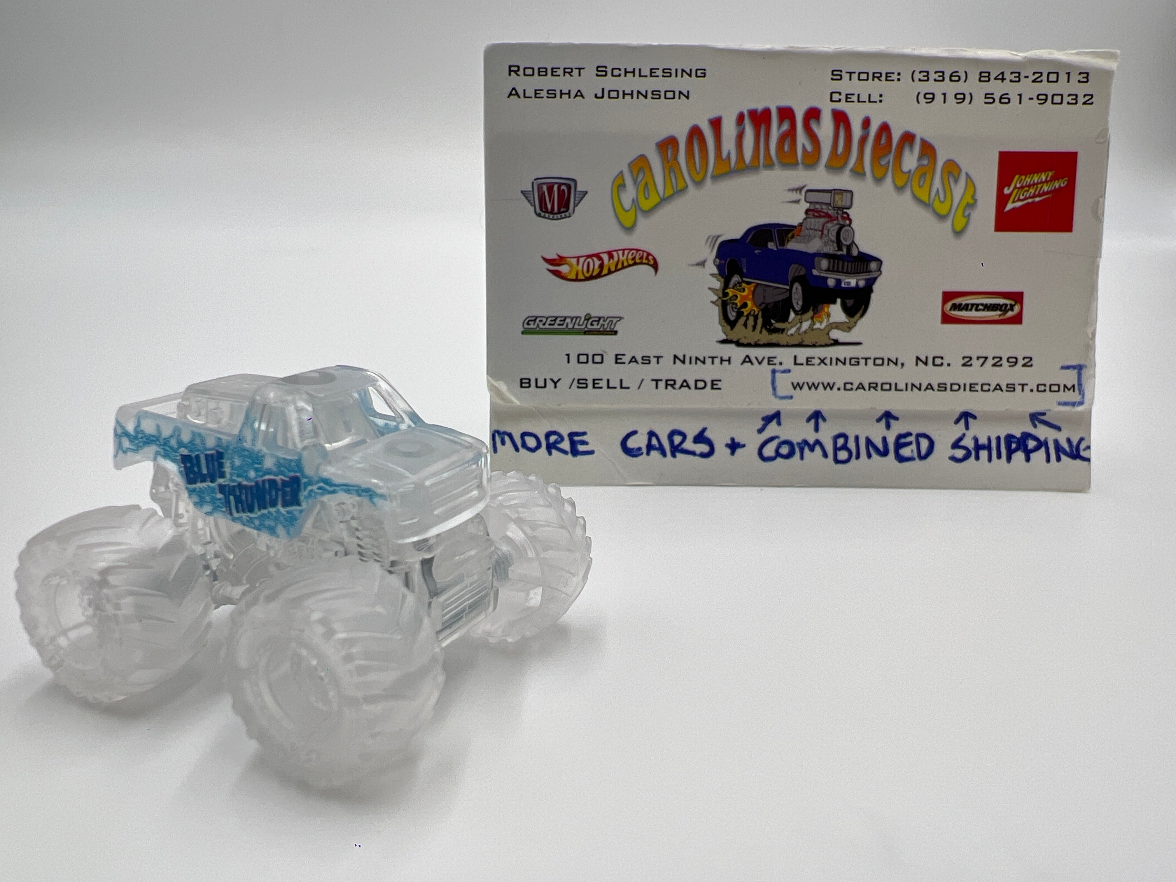 Monster Jam Mini Series 16 #735 Blue Thunder Clear Chase