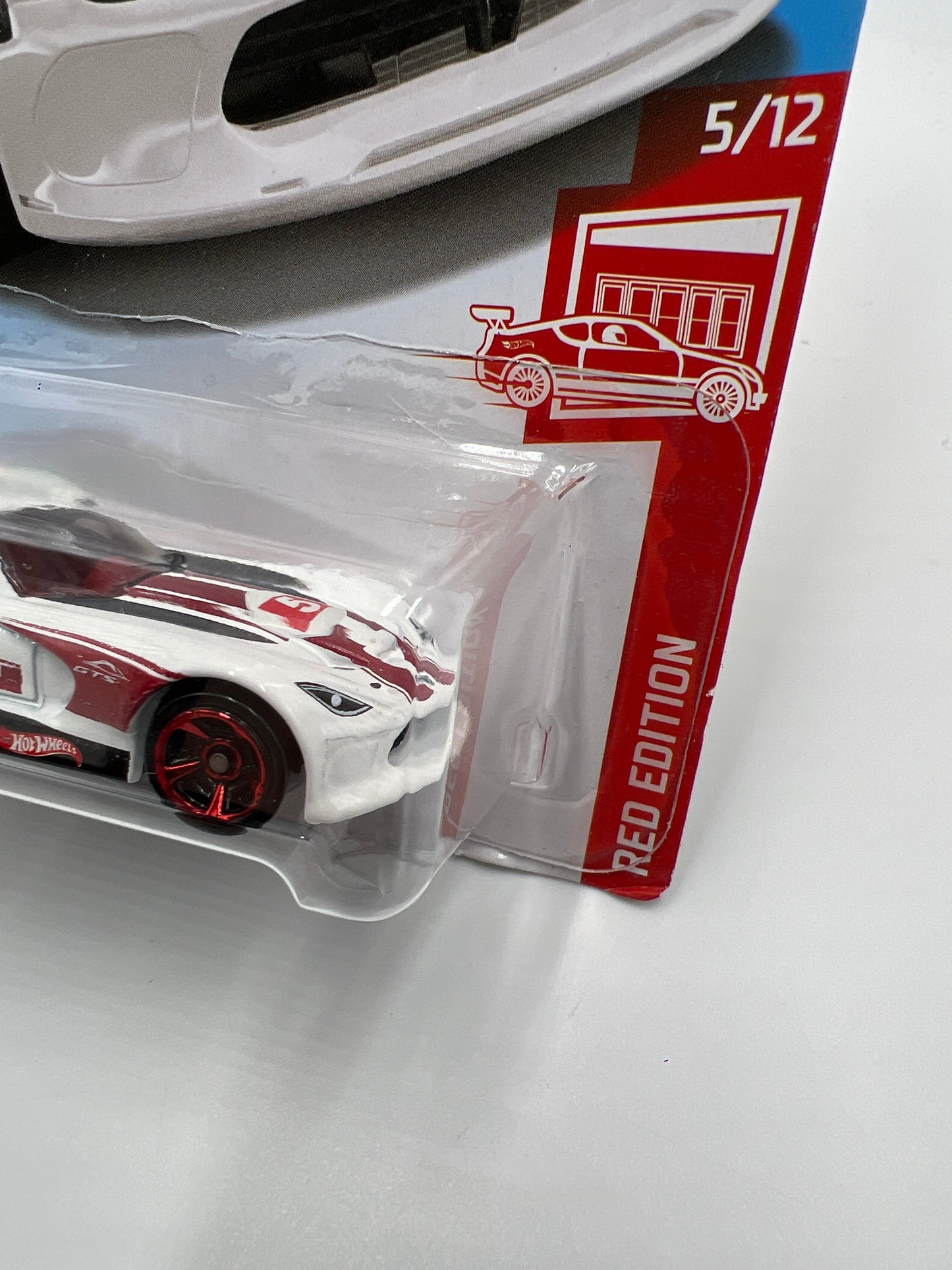 2019 Hot Wheels Target Exclusive Red Edition #124 SRT Viper GTS-R White 148A