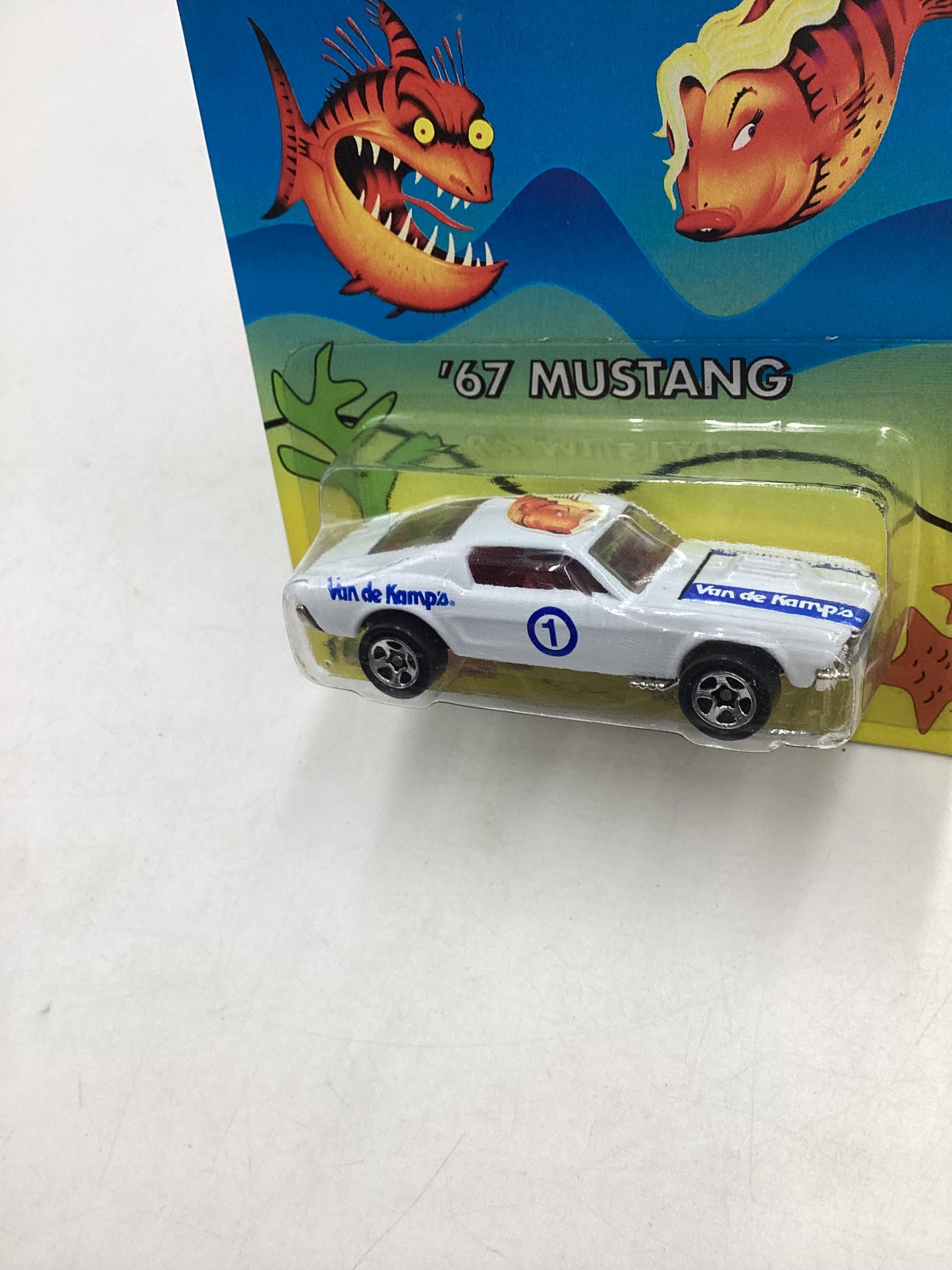 1996 Hot Wheels Van De Kamps Mail In 67 Mustang White