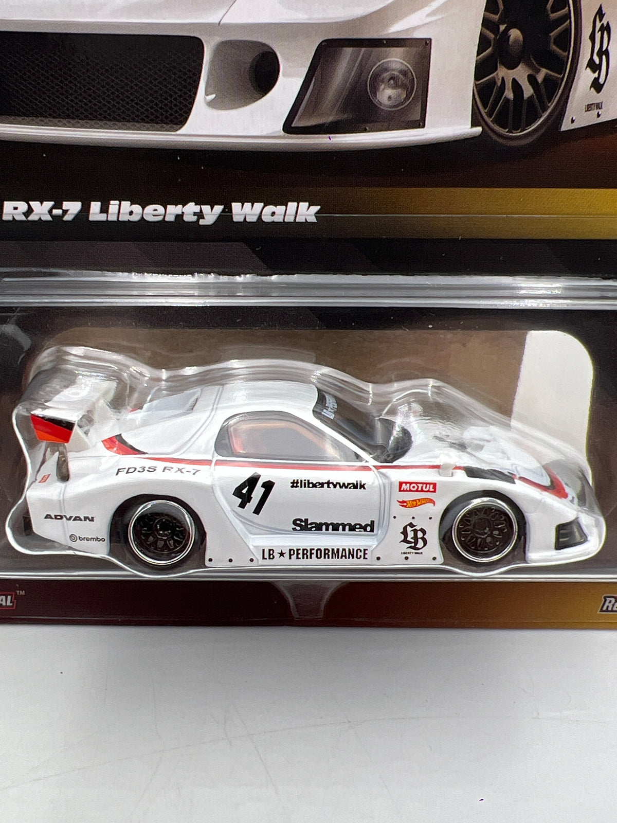 Hot Wheels RLC Elite 64 #24 Mazda RX-7 Liberty Walk White W/Protector