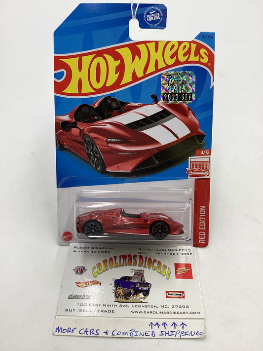 2023 Hot wheels Red Edition Factory Sealed #82 Mclaren Elva