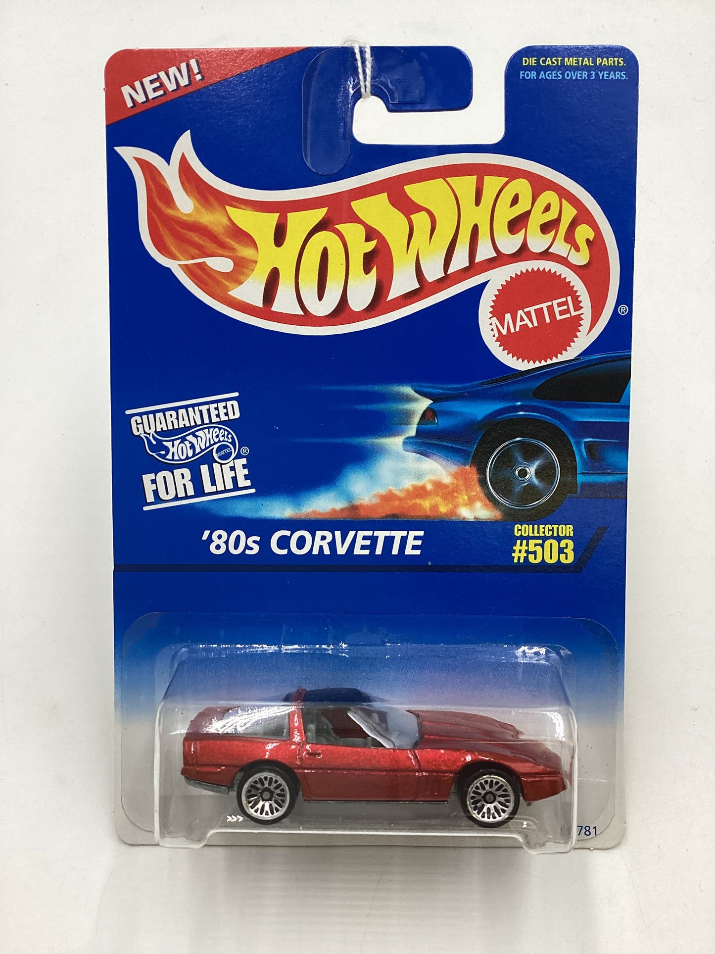 1995 Hot Wheels #503 80’s Corvette Red 2C