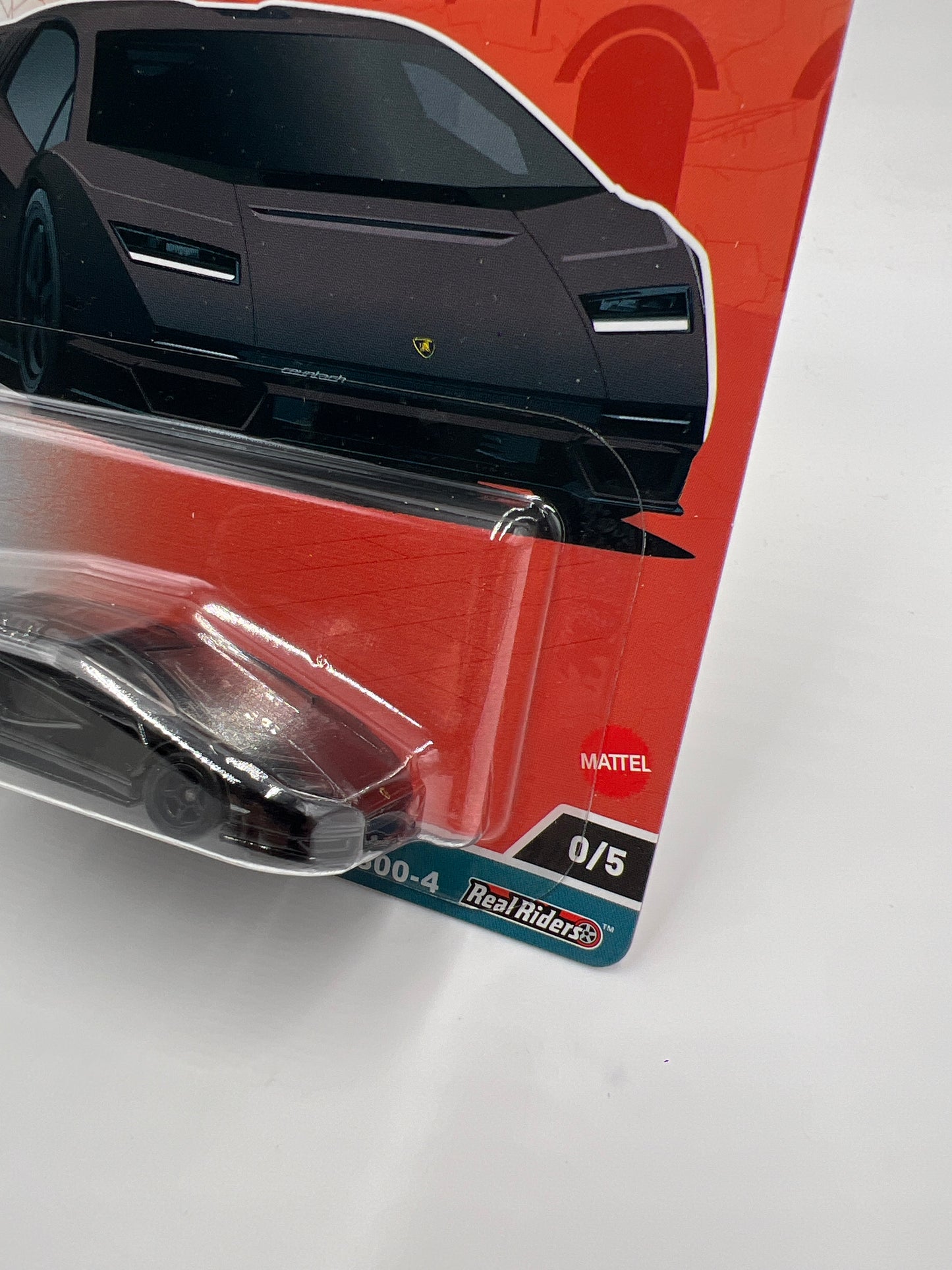 Hot Wheels Premium Car Culture Spettacolare CHASE #0 Lamborghini Countach LPI 800-4 Black W/Protector