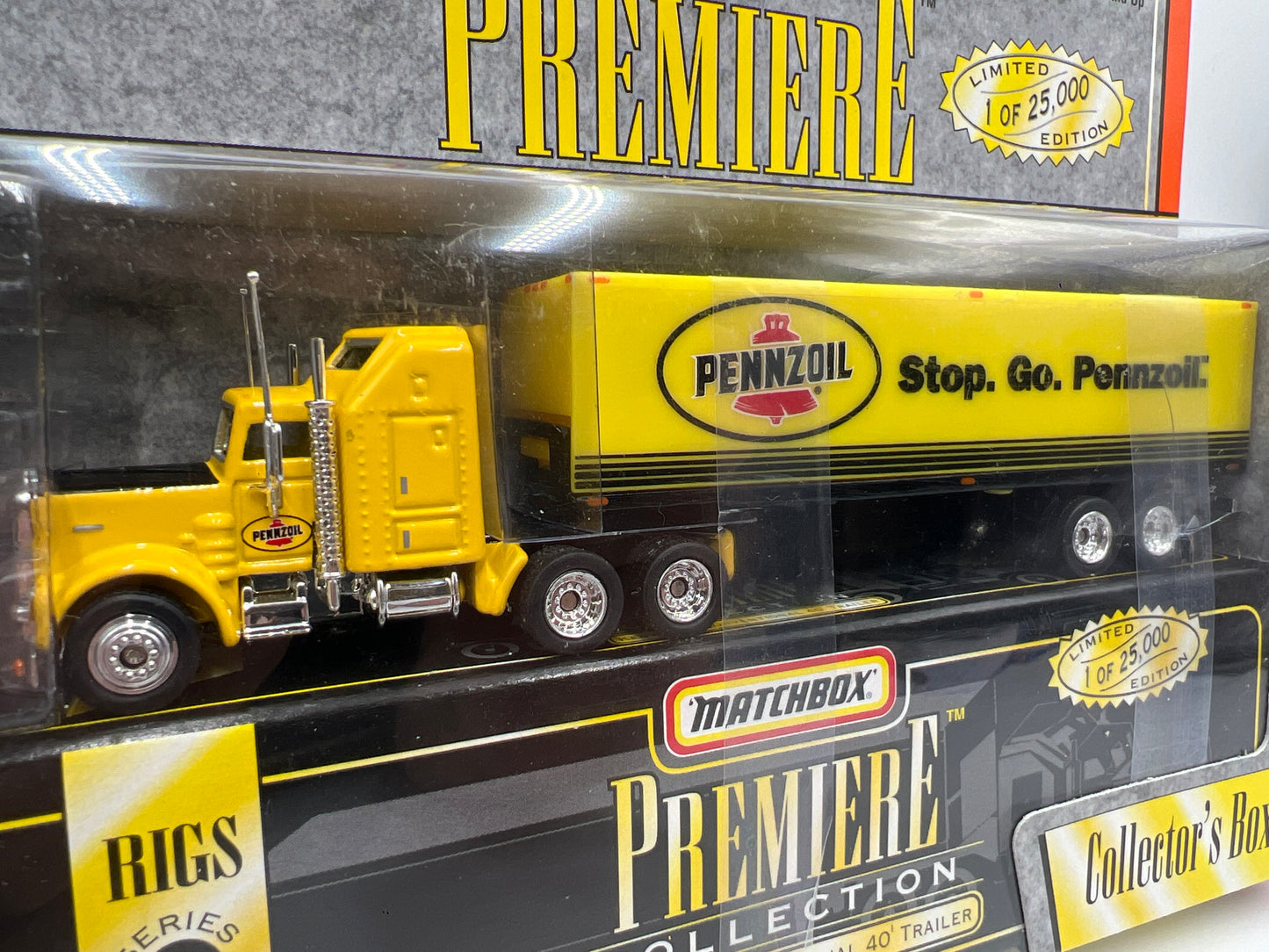 Matchbox Premiere Collection Rigs Series 2 Kenworth Conventional 40 Trailer Cracked Blister